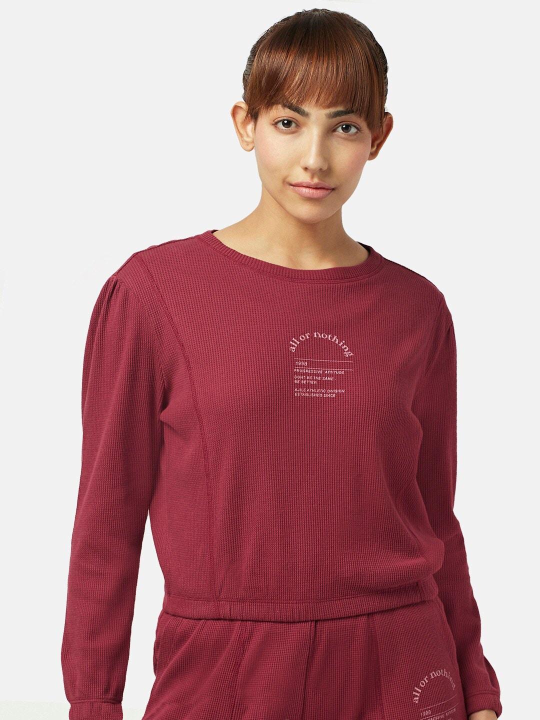 ajile-by-pantaloons-women-cotton-typography-printed-t-shirt