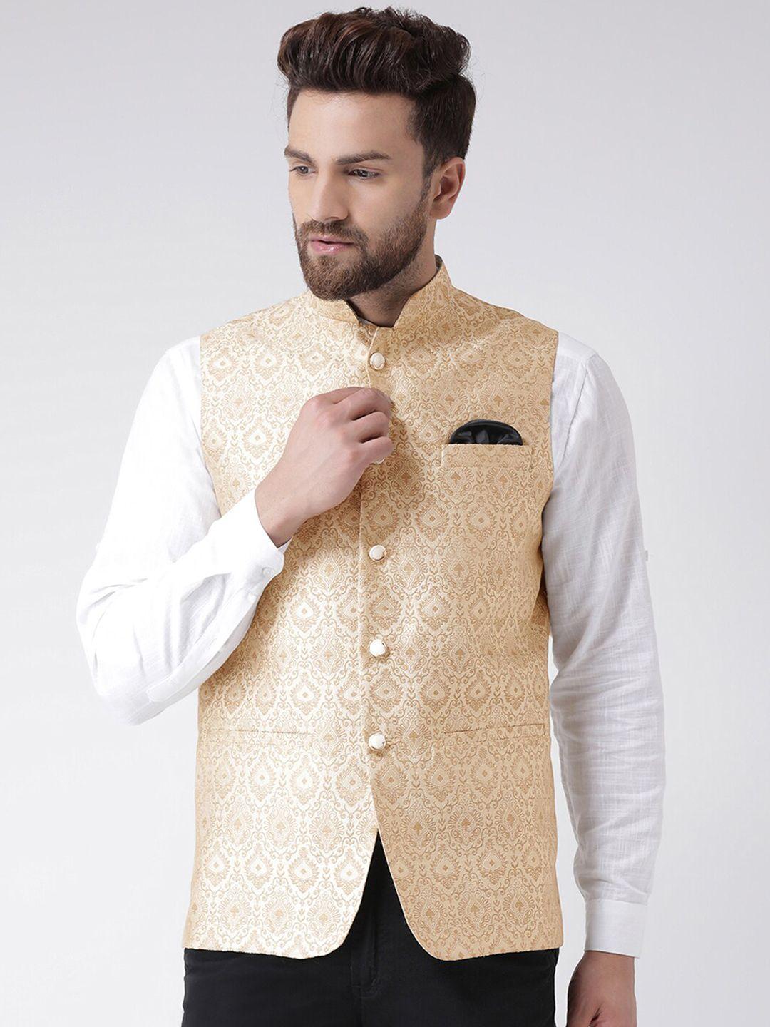 hangup-men-plus-size-woven-design-nehru-jacket