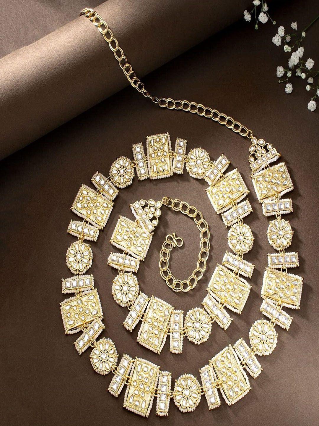 i-jewels-gold-plated-&-kundan-studded-adjustable-kamarband
