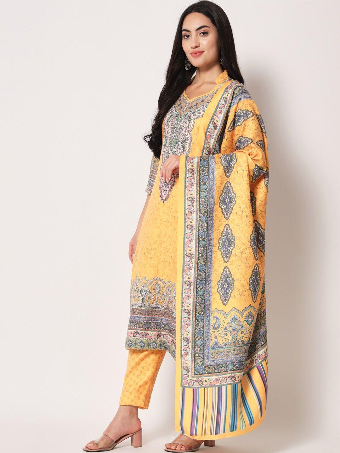 zamour-woven-design-kalamkari-unstitched-dress-material