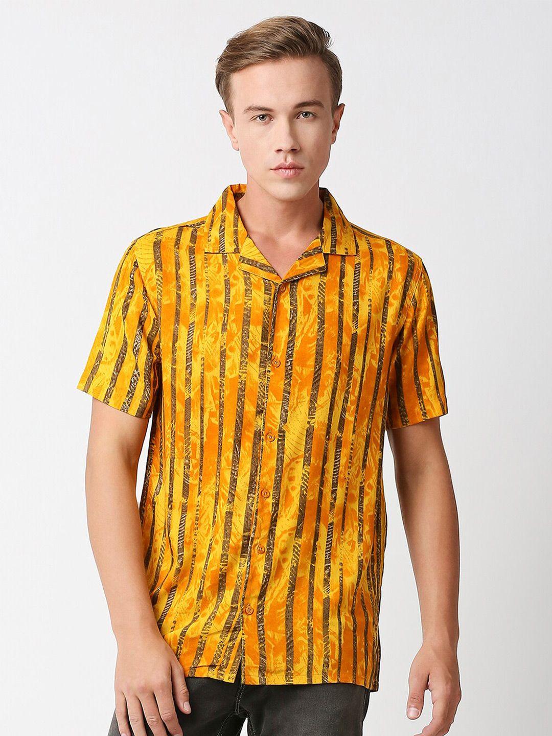 mod-ecru-men-comfort-vertical-stripes-printed-casual-shirt