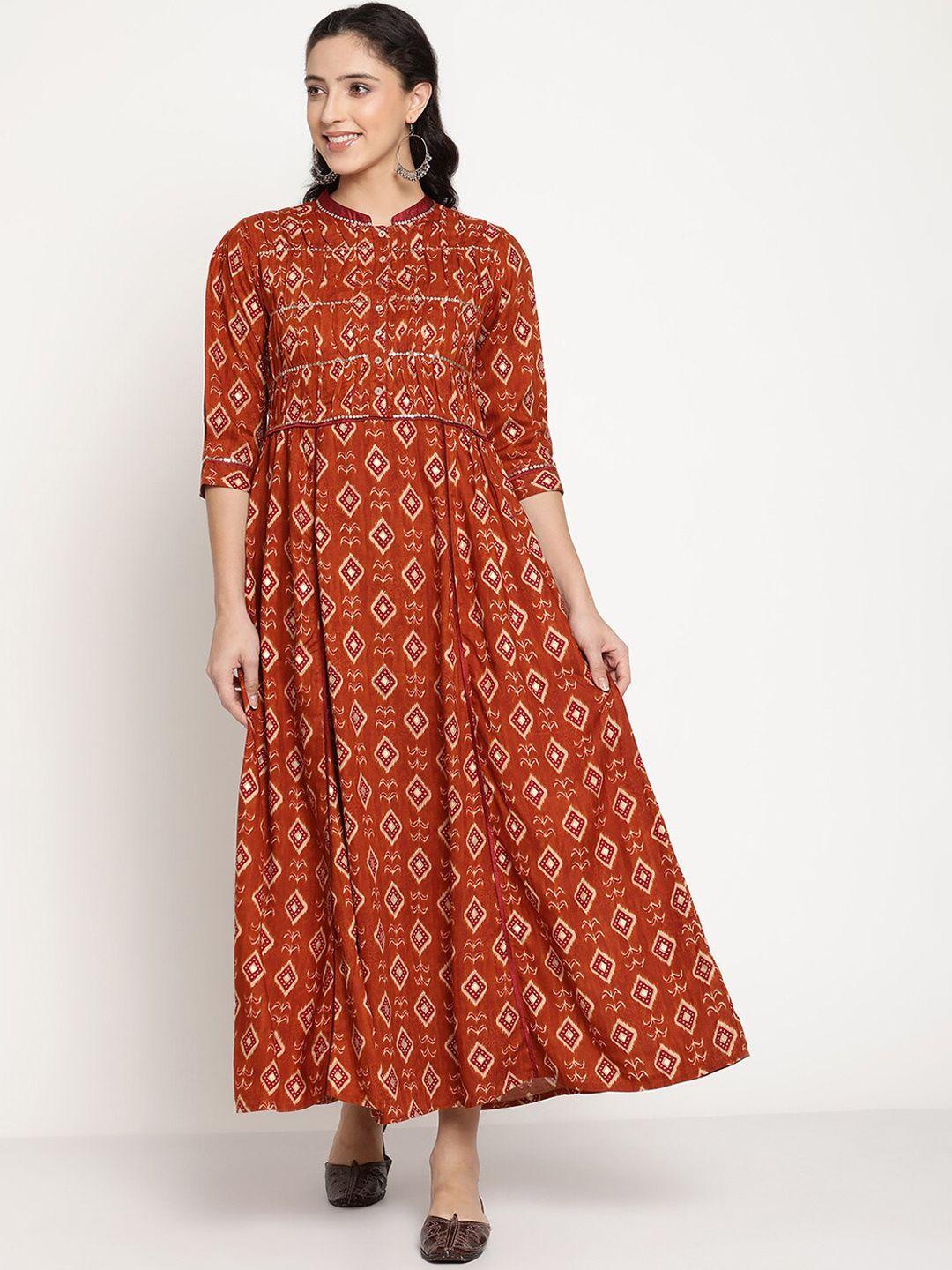 be-indi-women-printed-maxi-ethnic-dress