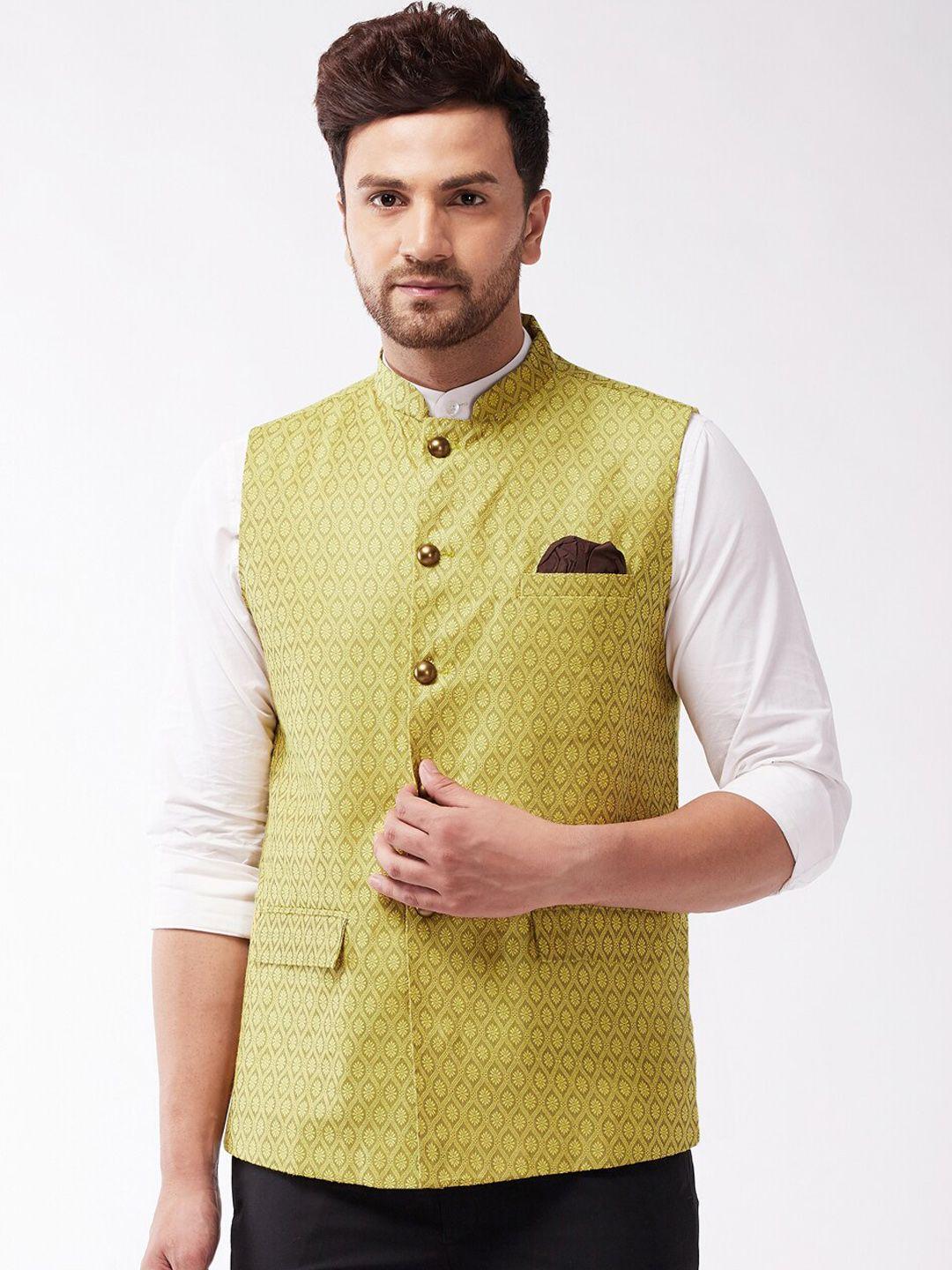 vastramay-men-printed-woven-nehru-jacket