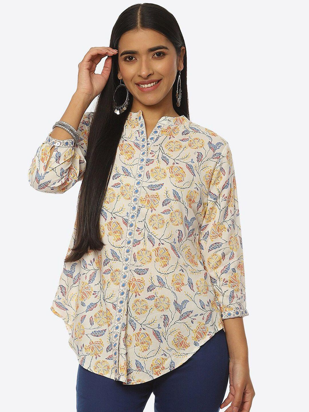 rangriti-floral-print-shirt-style-top