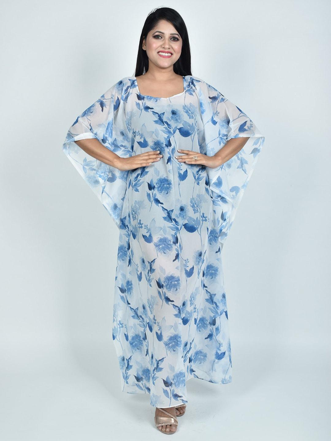 rajoria-instyle-floral-printed-georgette-kaftan-dress