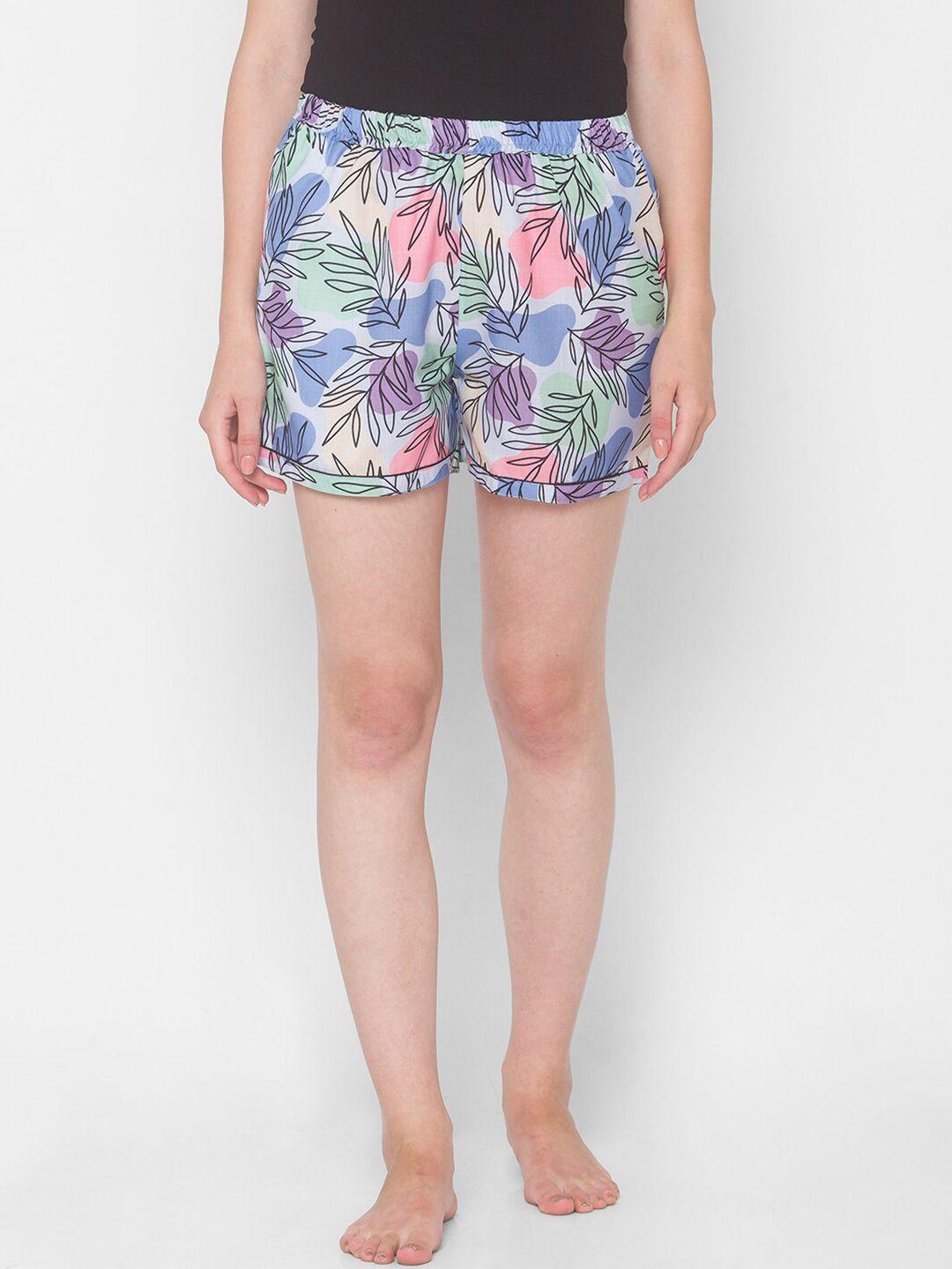 fashionrack-women-cotton-floral-printed-lounge-shorts