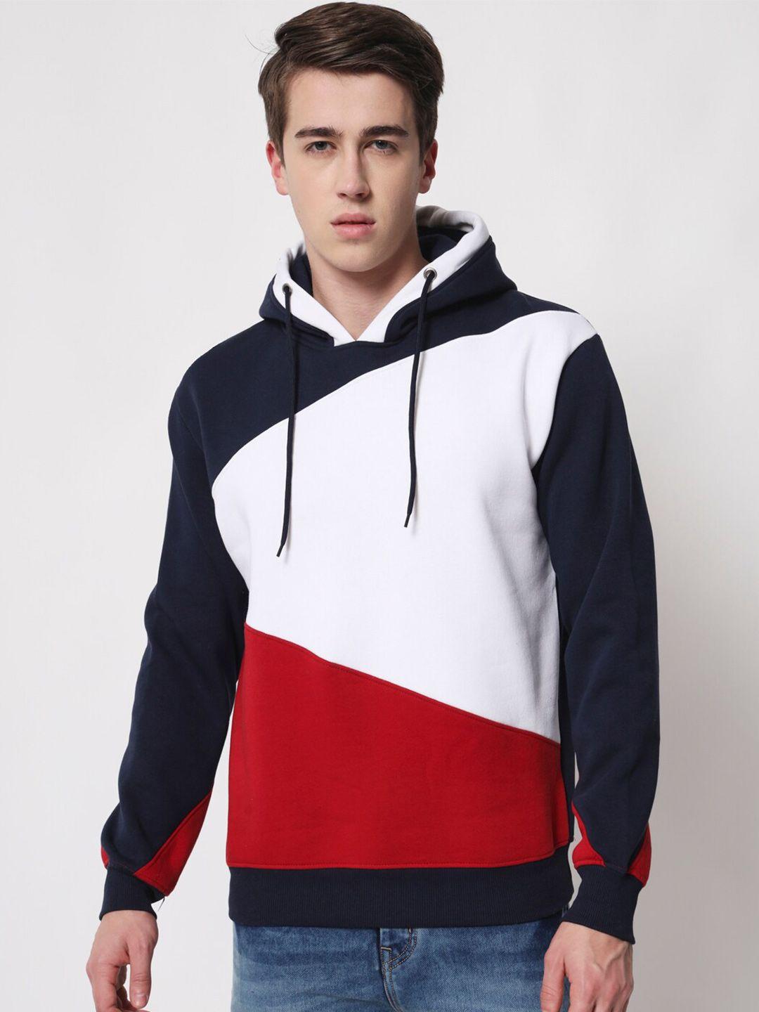 holdit-men-colourblocked-hooded-fleece-pullover-sweatshirt