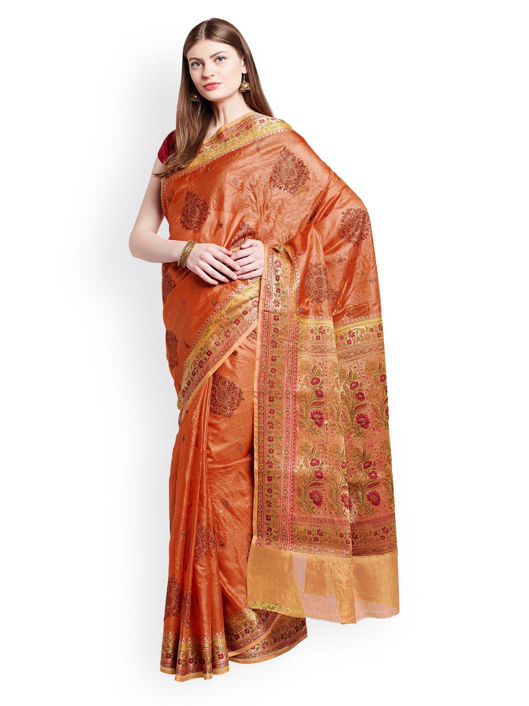 chhabra-555-rust-art-silk-embroidered-banarasi-saree