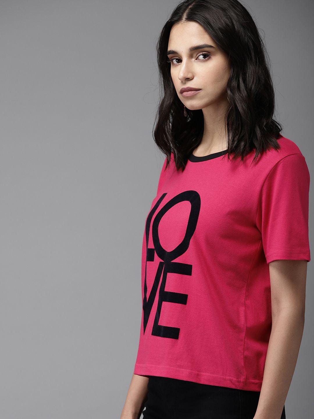 moda-rapido-women-pink-printed-round-neck-pure-cotton-t-shirt