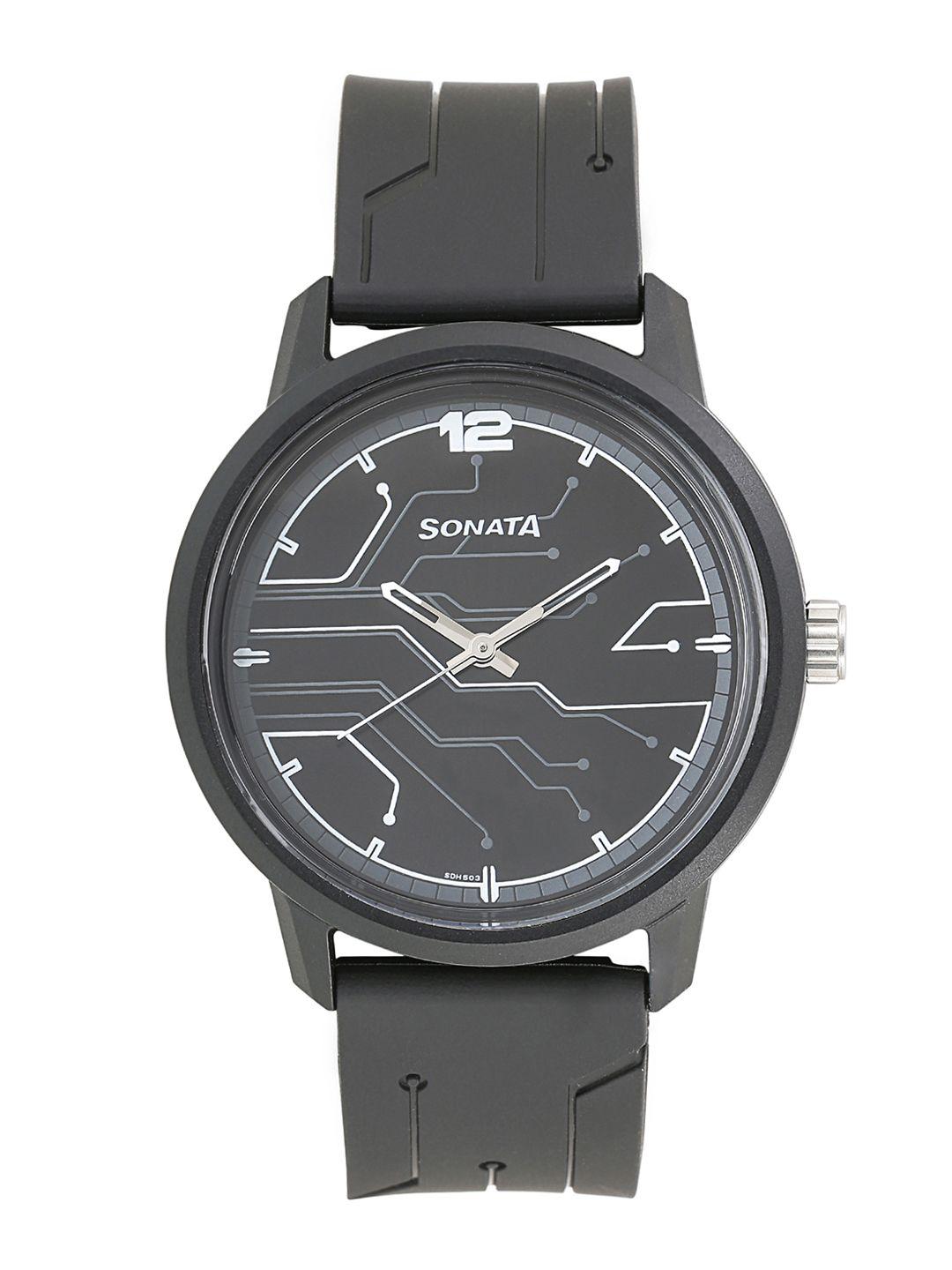 sonata-volt-men-charcoal-analogue-watch-77085pp01