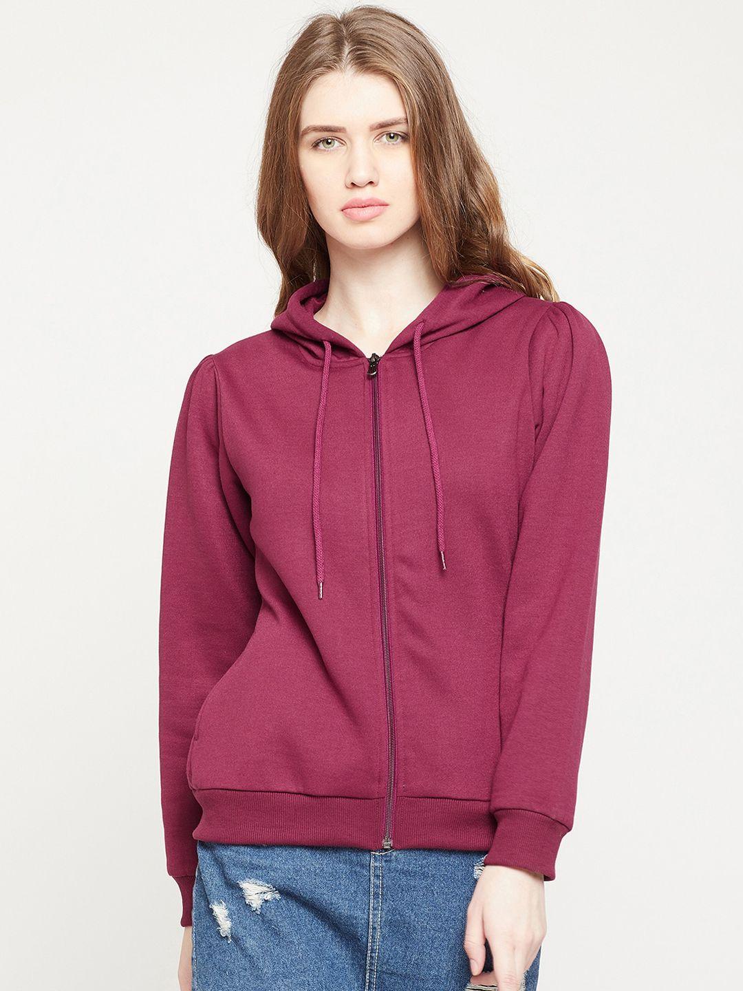 carlton-london-women-maroon-solid-sweatshirt