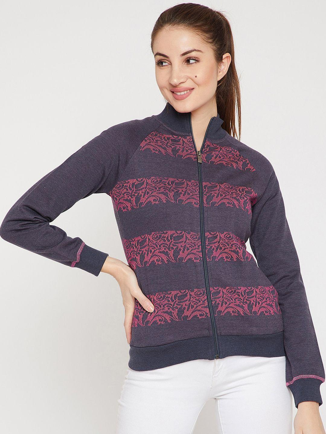 carlton-london-women-pink-printed-sweatshirt