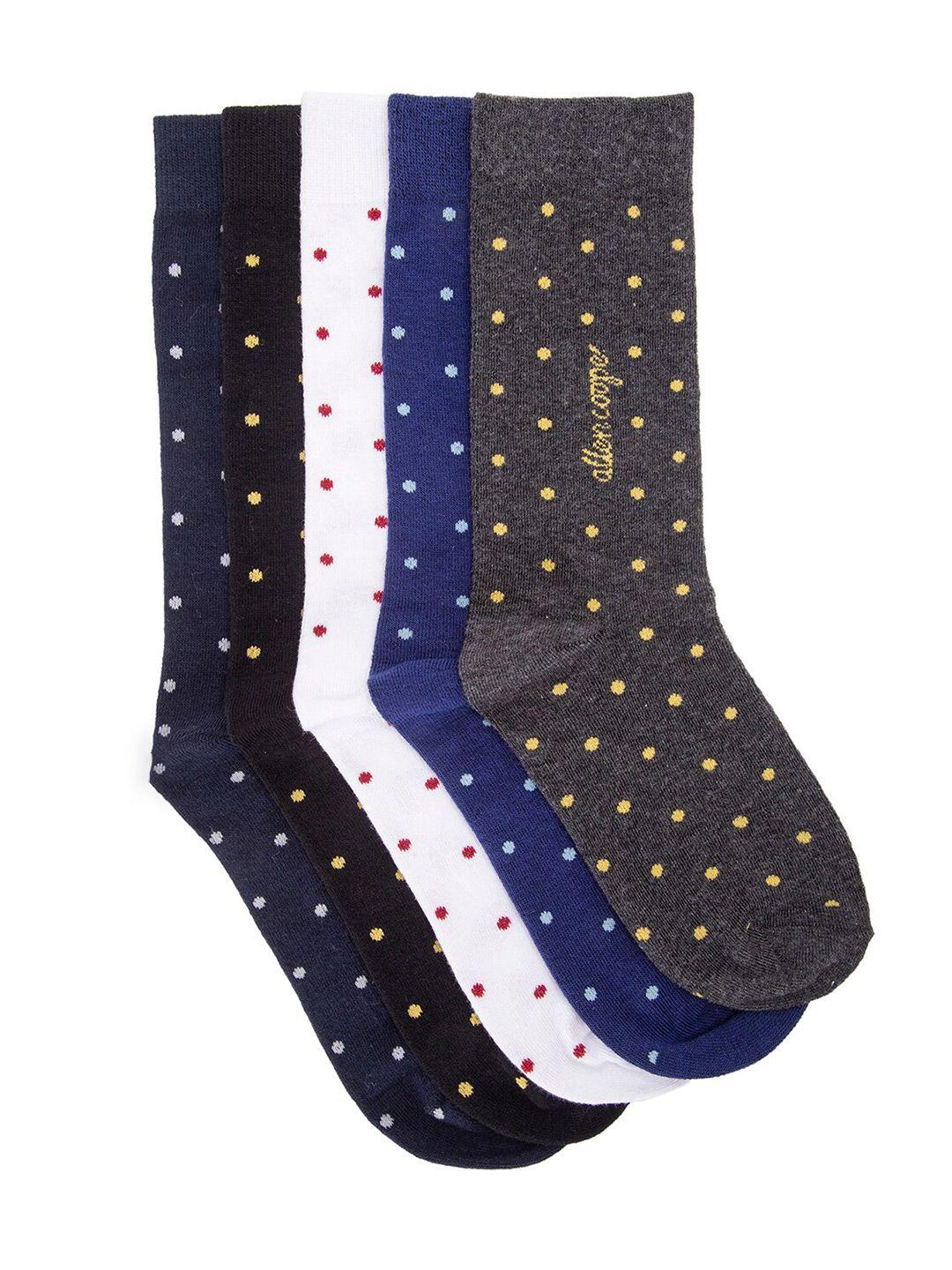 allen-cooper-men-pack-of-4-assorted-ankle-length-patterned-cotton-socks