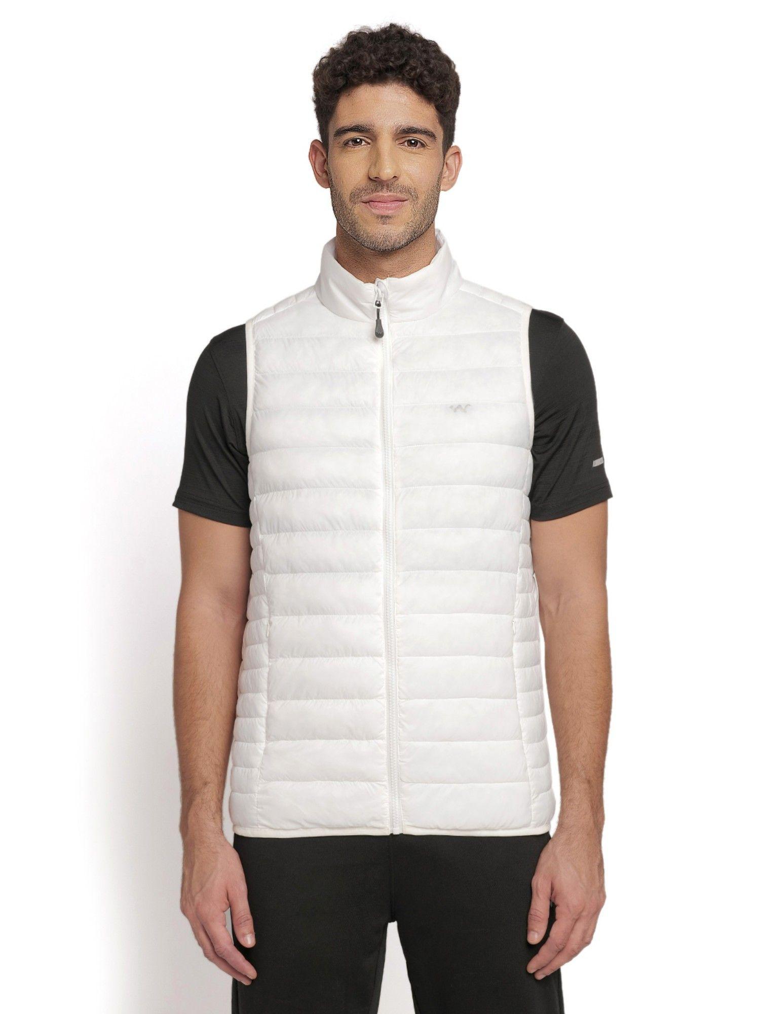 men-nylon-solid-plain-white-jacket