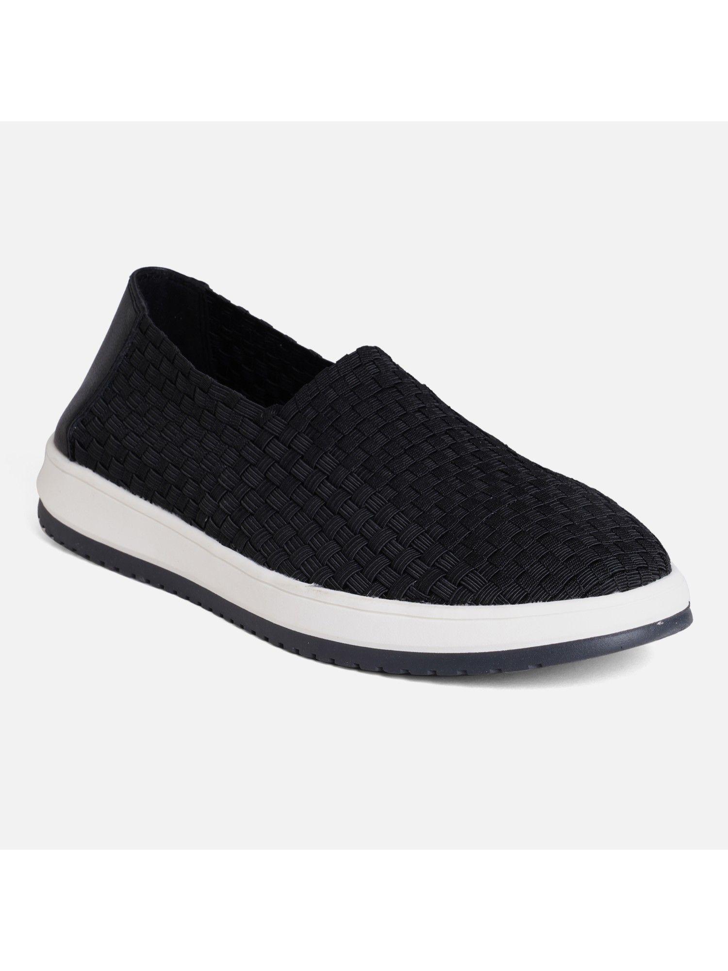 sina-textile-black-woven-shoe-slip-on
