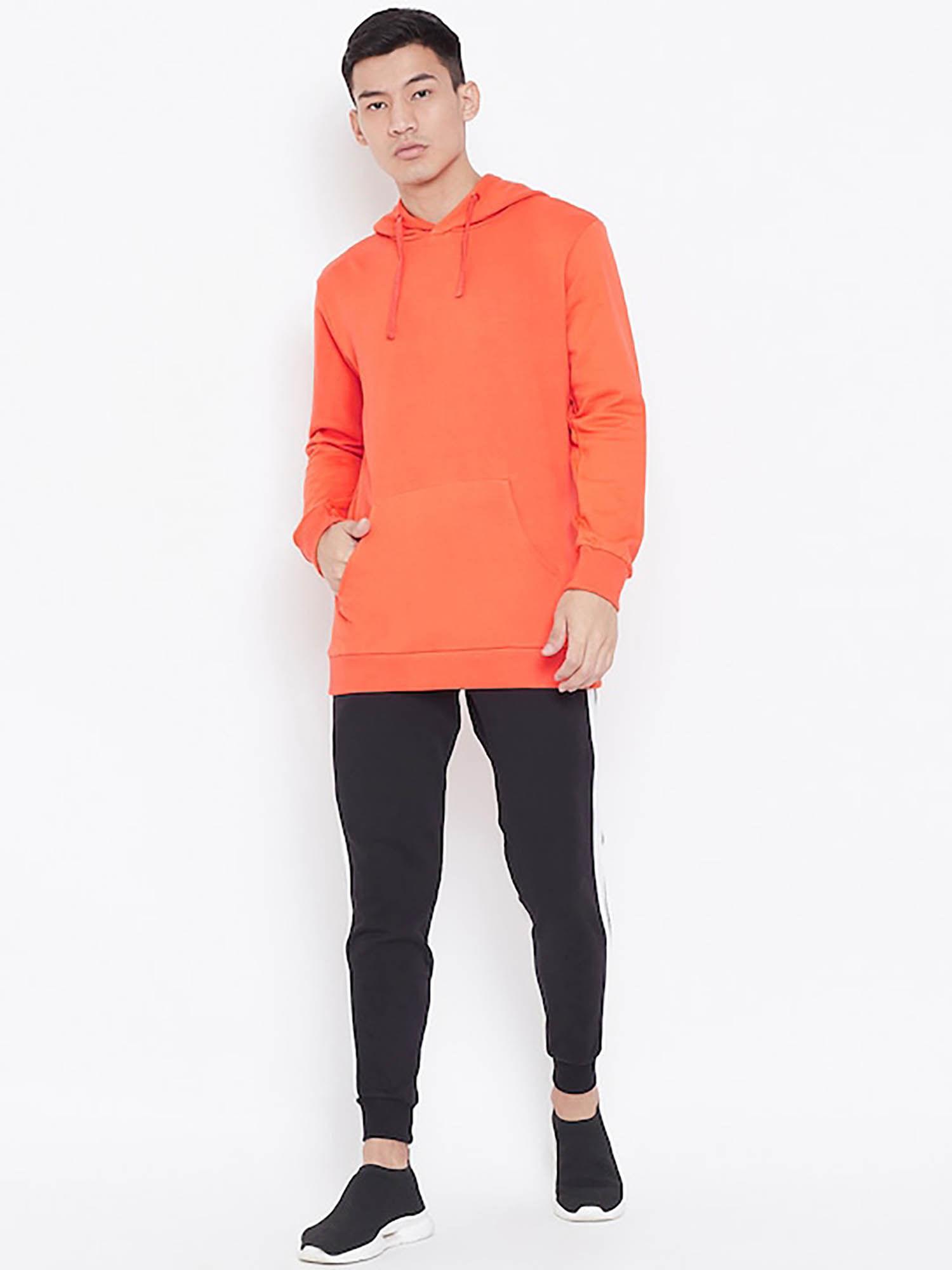 men-orange-solid-hoodie