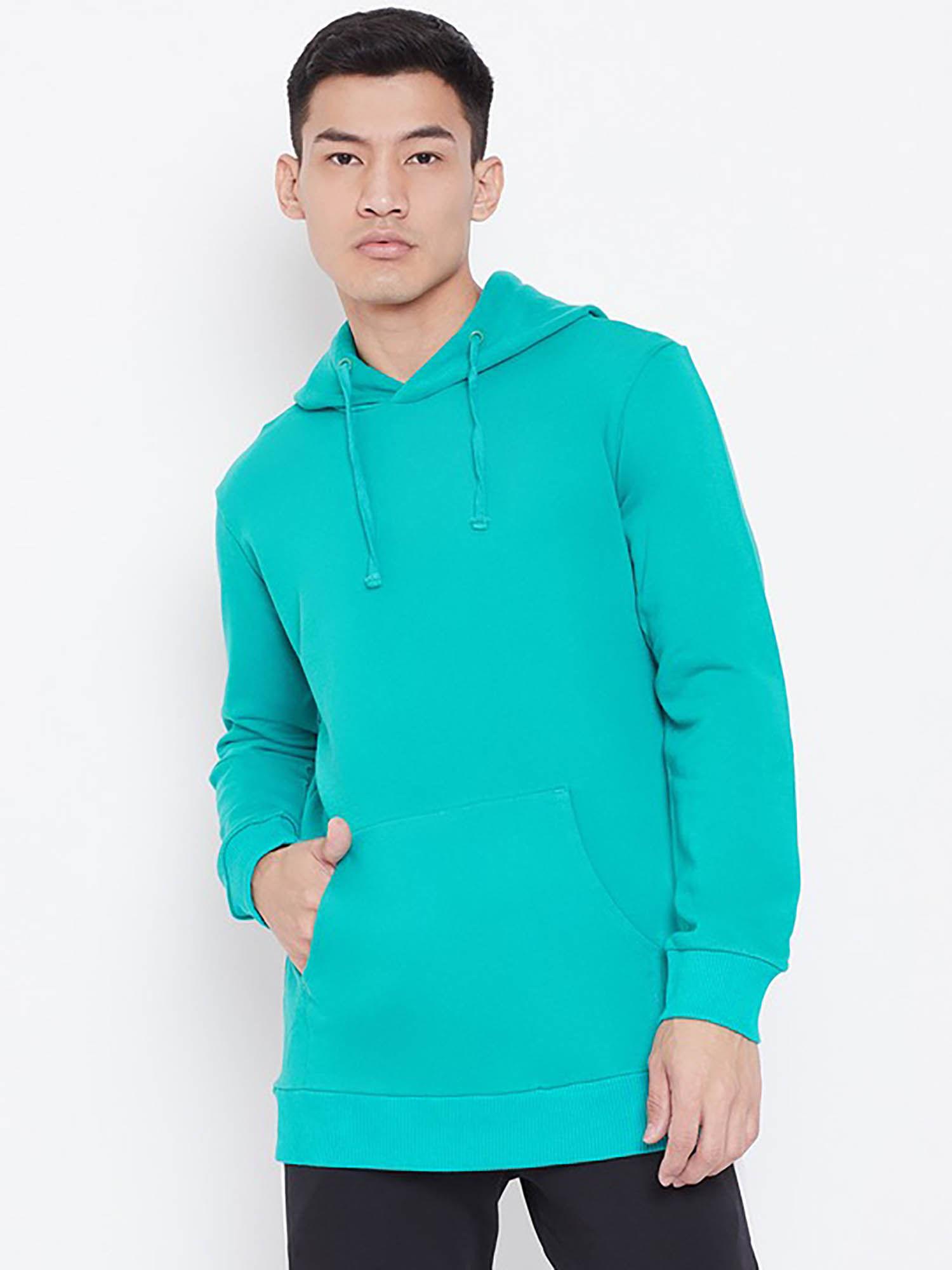 men-green-solid-hoodie