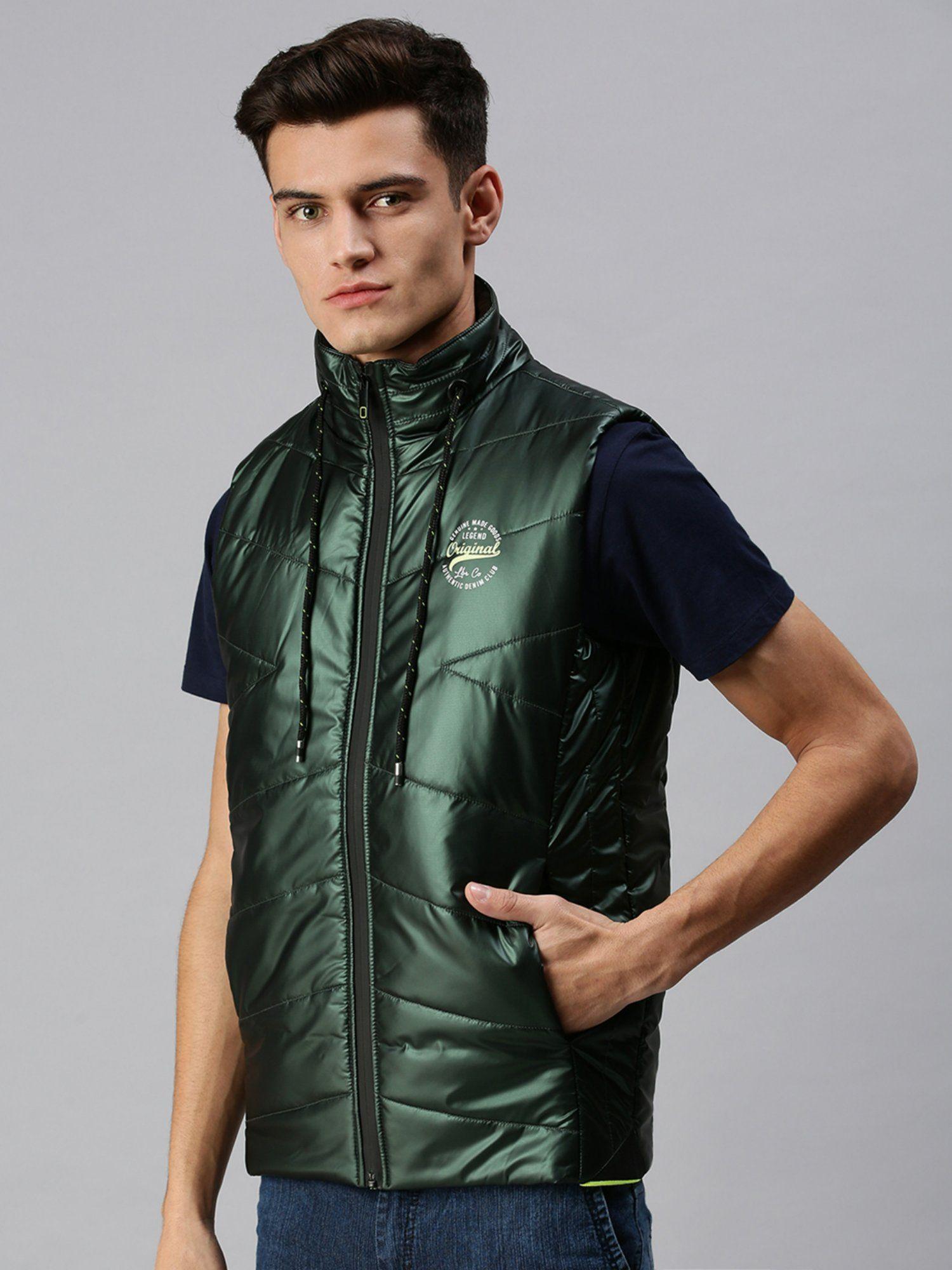 men-casual-quilted-green-jacket
