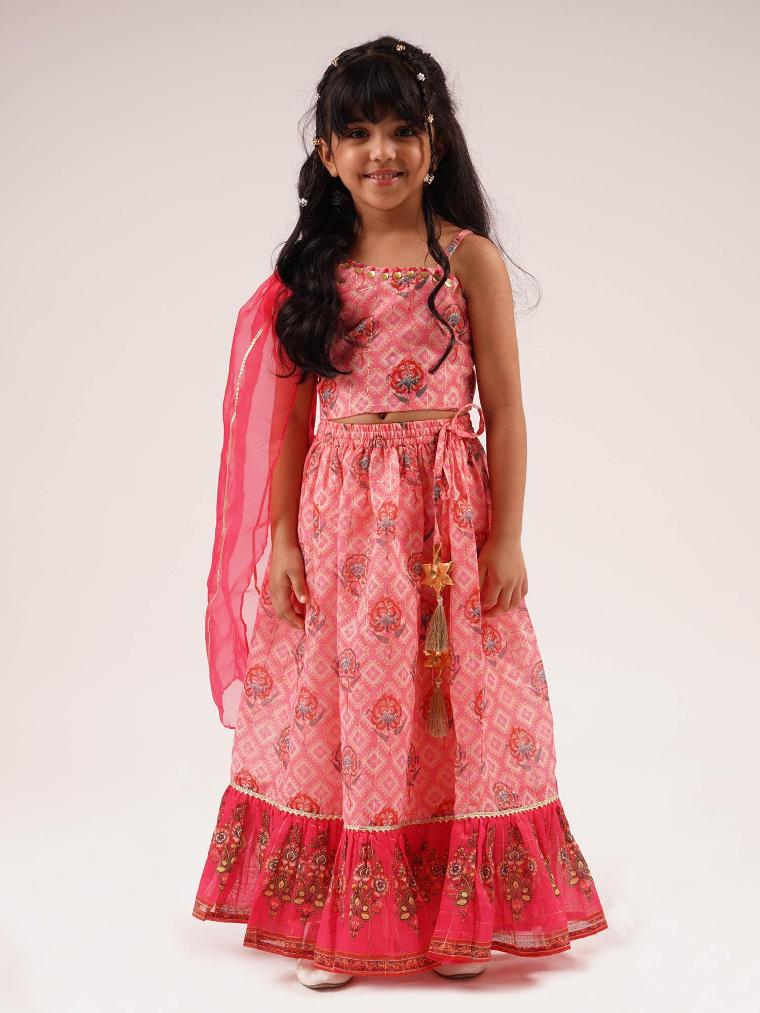 rangoli-girls-pink-embroidered-lehenga-choli-(set-of-2)