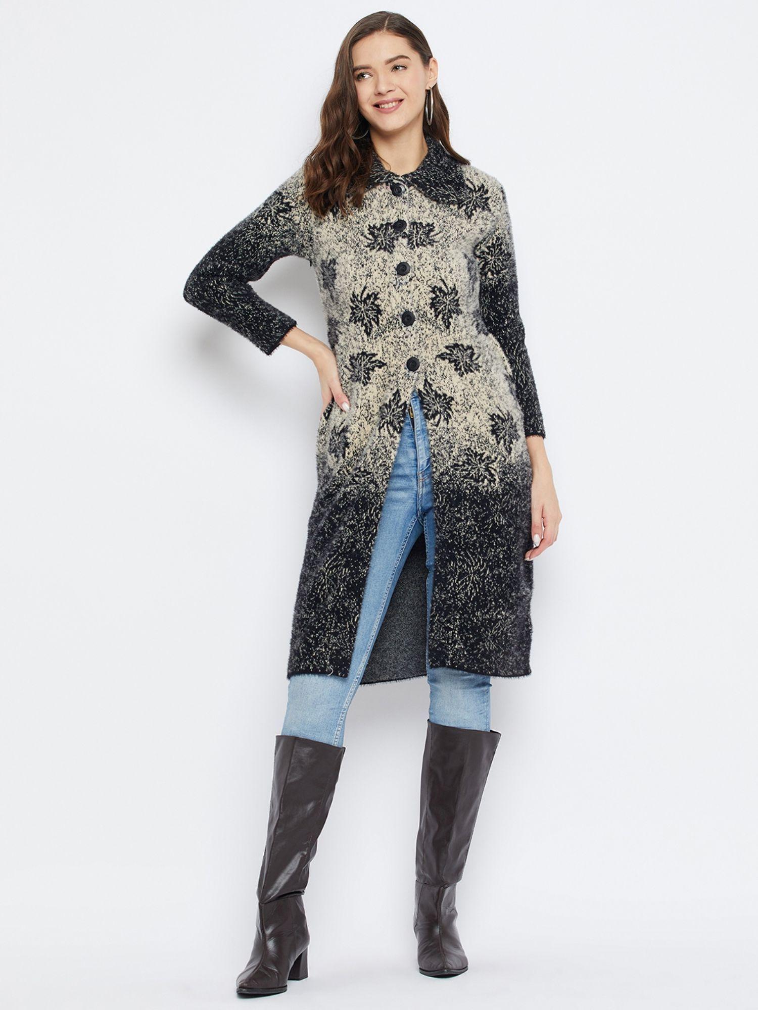 women-winterwear-self-design-black-camal-woollen-over-long-cardigan