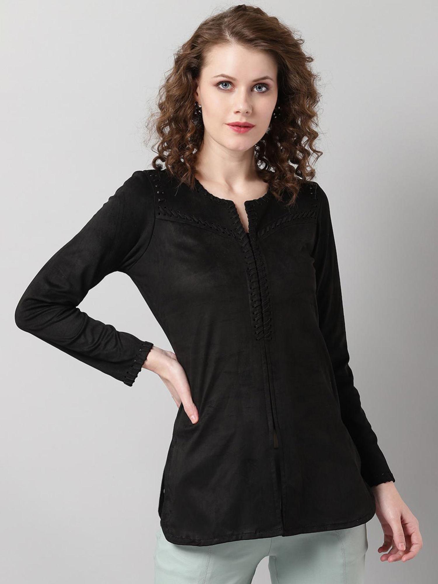 black-patterned-tunic