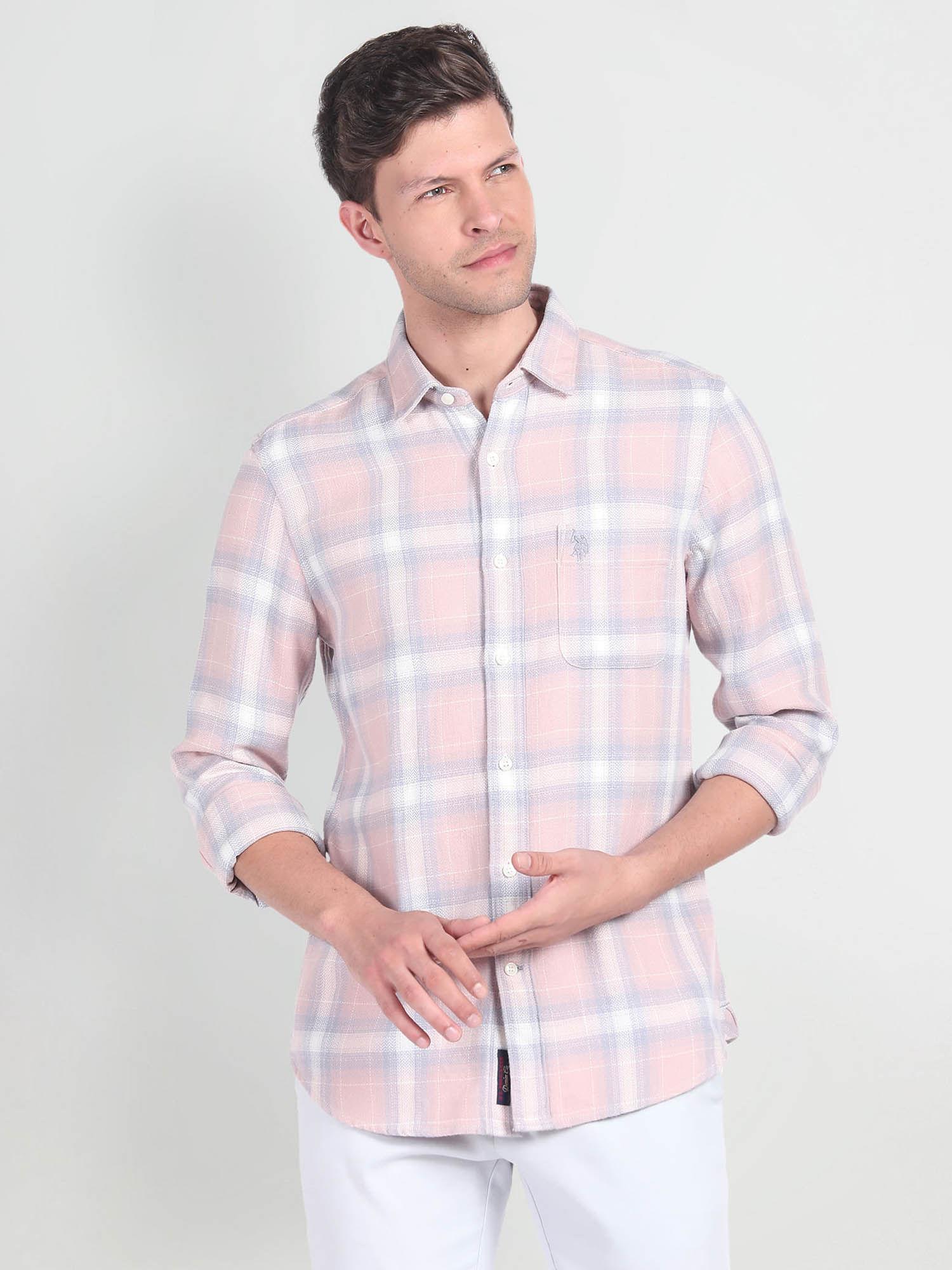plaid-check-pure-cotton-shirt