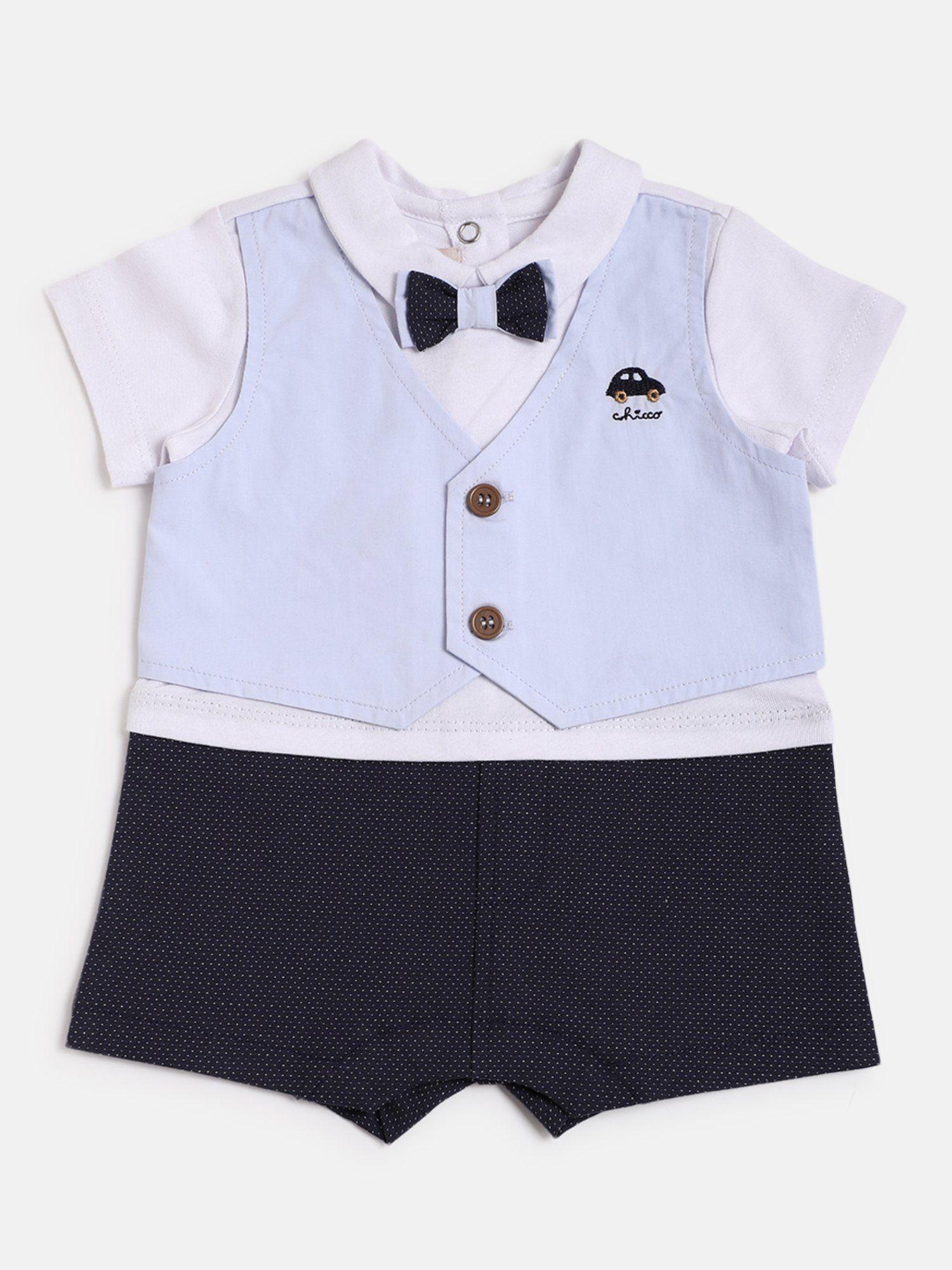 boys-multi-color-embroidered-short-sleeve-bodysuit-with-bow-tie-(set-of-2)