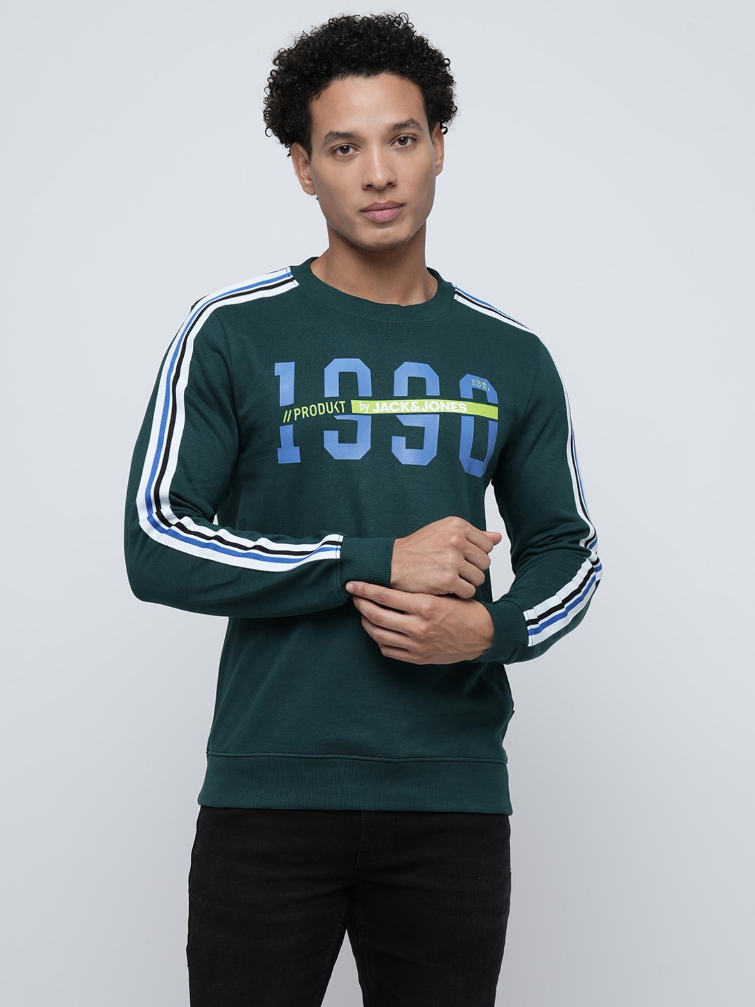 green-regular-fit-sweatshirt