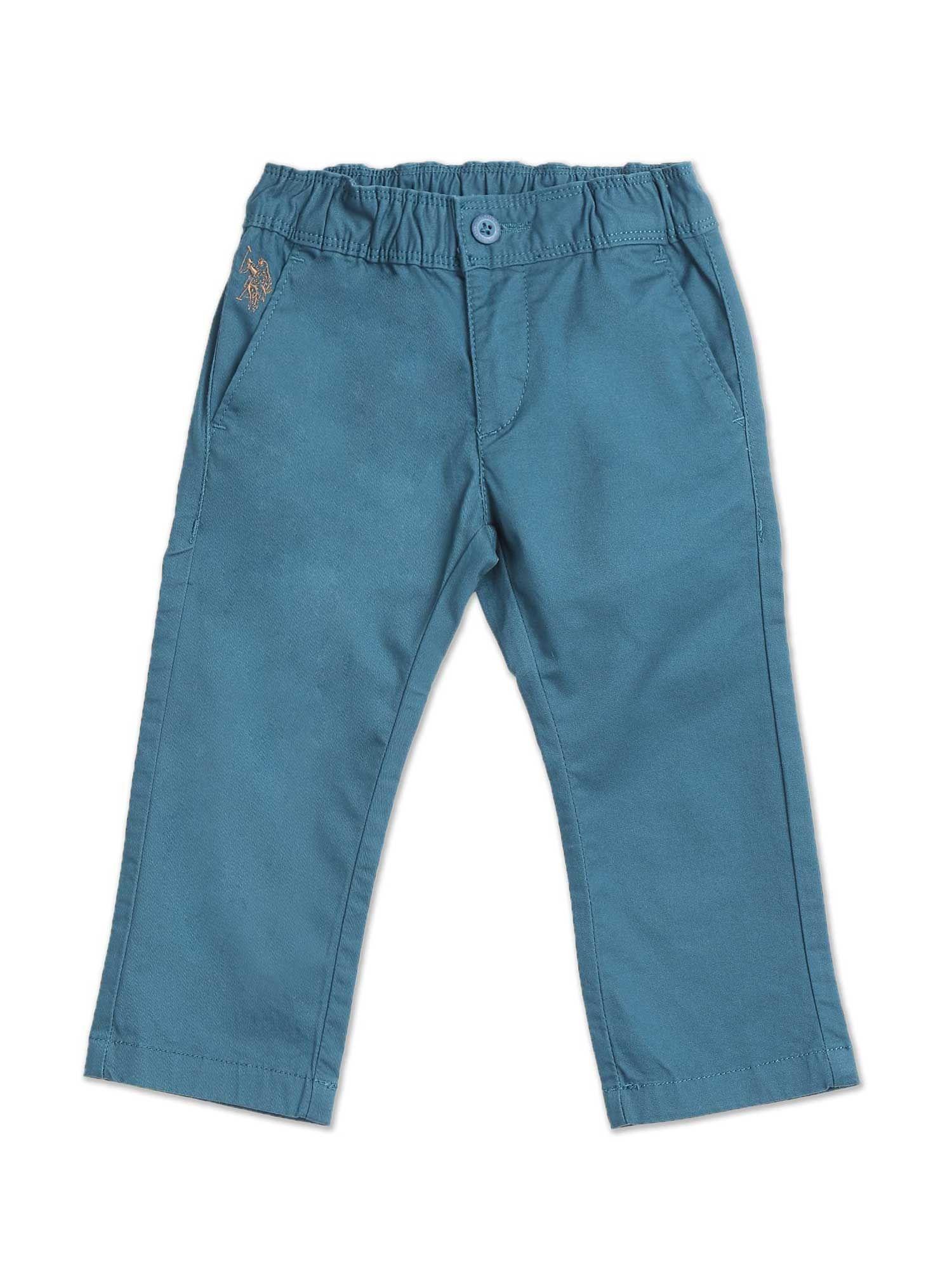 mid-rise-solid-twill-trousers-blue