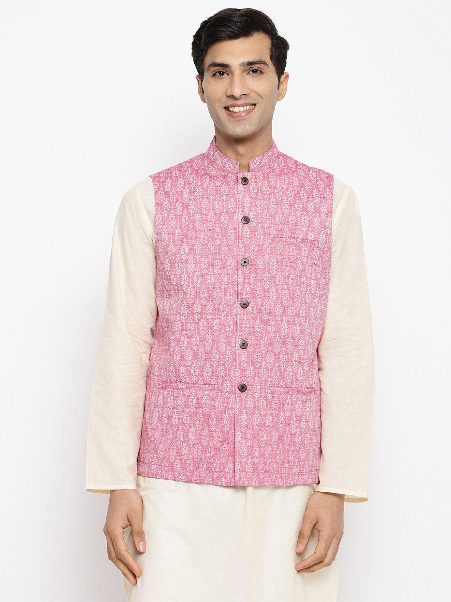 pink-cotton-printed-nehru-jacket