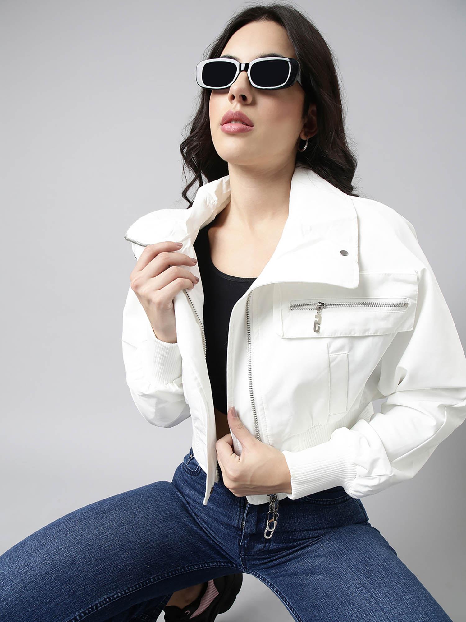 womens-spread-collar-solid-white-crop-oversized-drop-shoulder-bomber-jacket