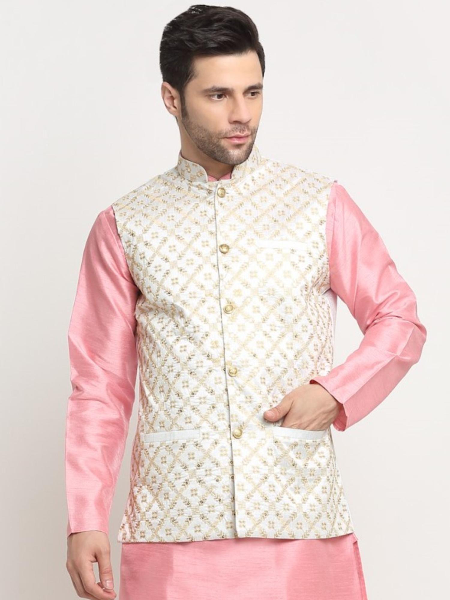 mens-embroidered-zari-cream-nehru-jacket