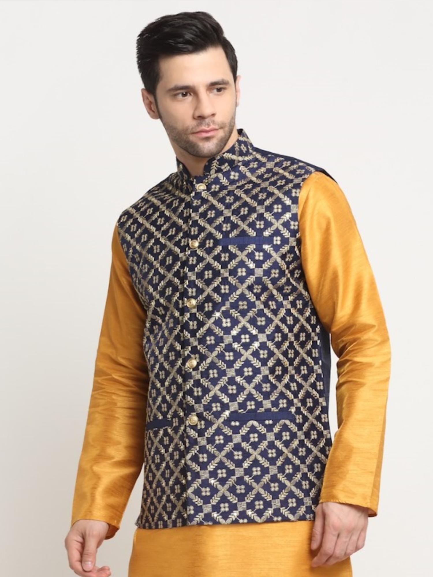 mens-embroidered-zari-navy-blue-nehru-jacket