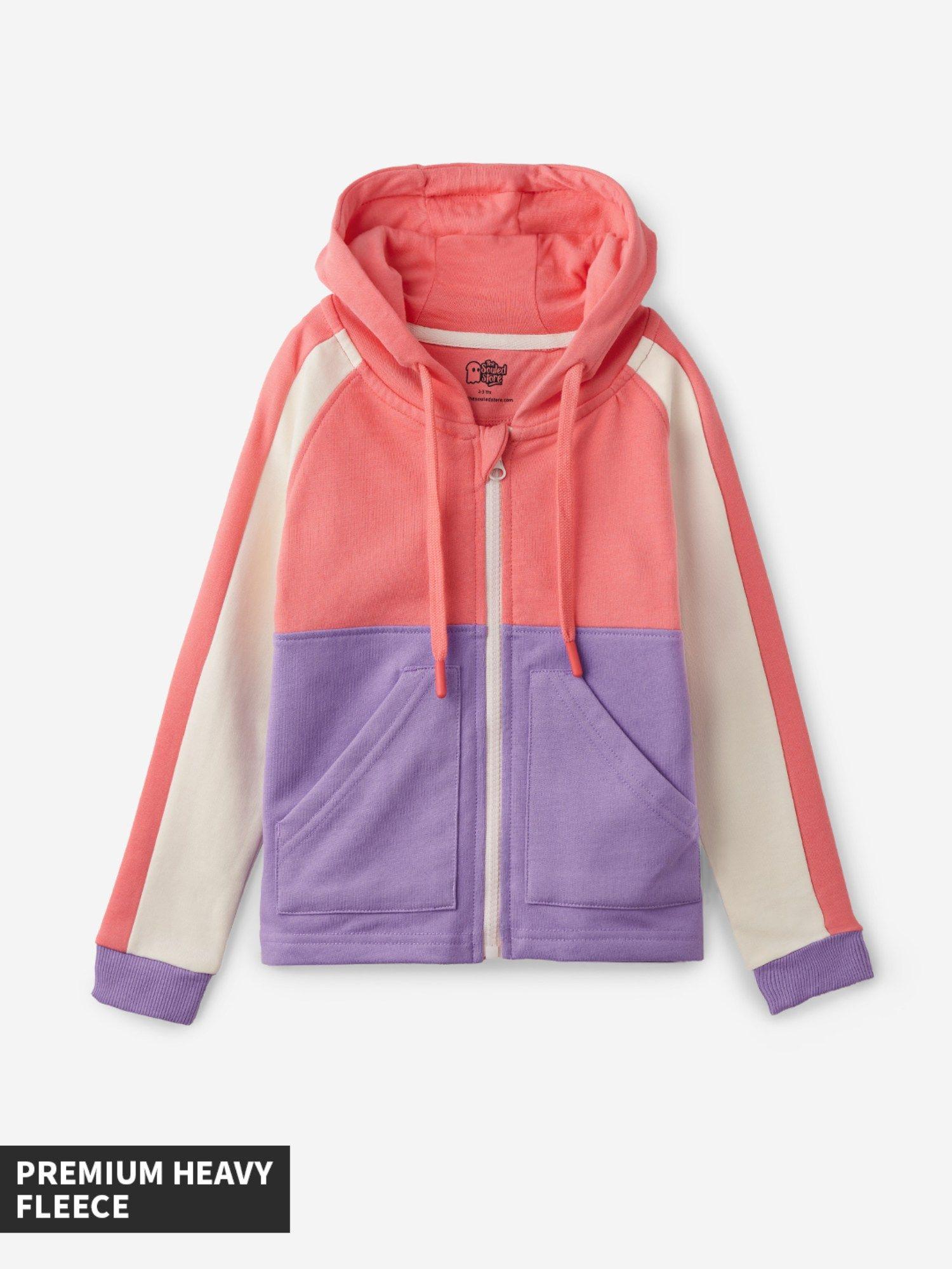 original-coral-berry-girls-cotton-hoodie