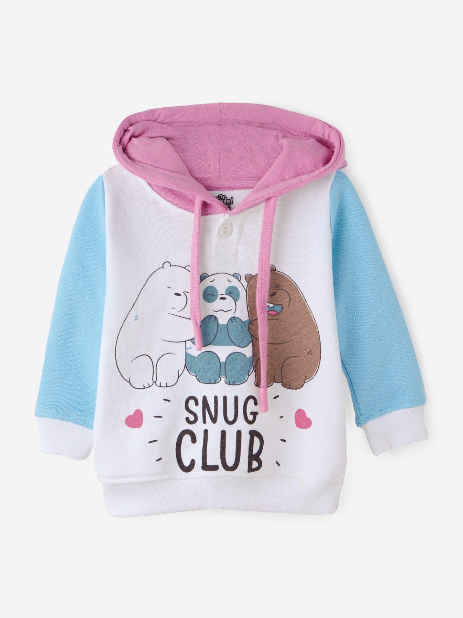 official-we-bare-bears:-snug-club-girls-cotton-hoodie