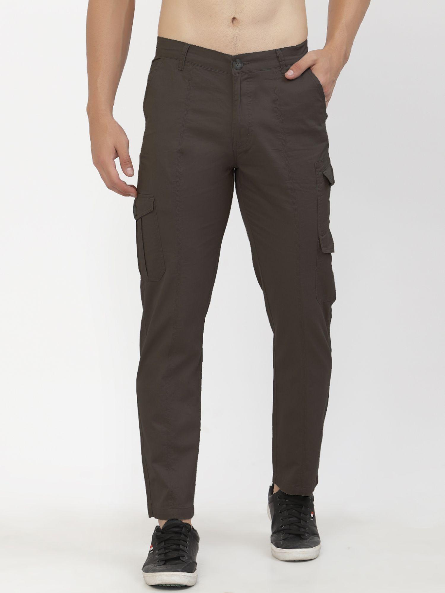 men-casual-cargo-pants-with-8-pockets---brown