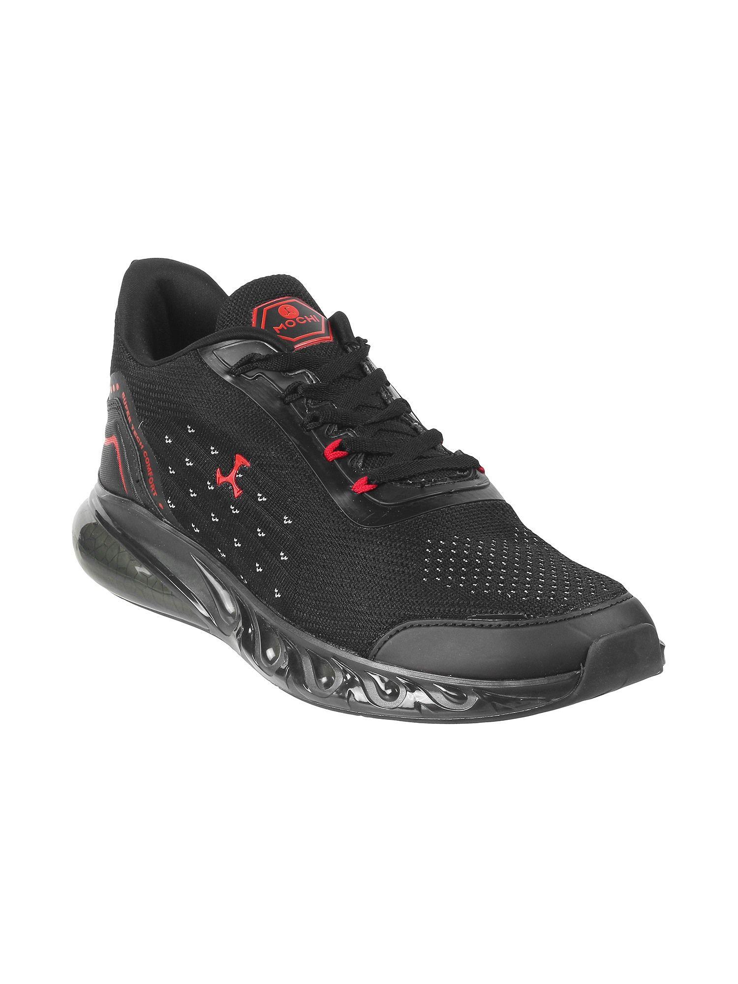 mens-black-sports-lace-ups-shoesmochi-textured-black-sports-shoes