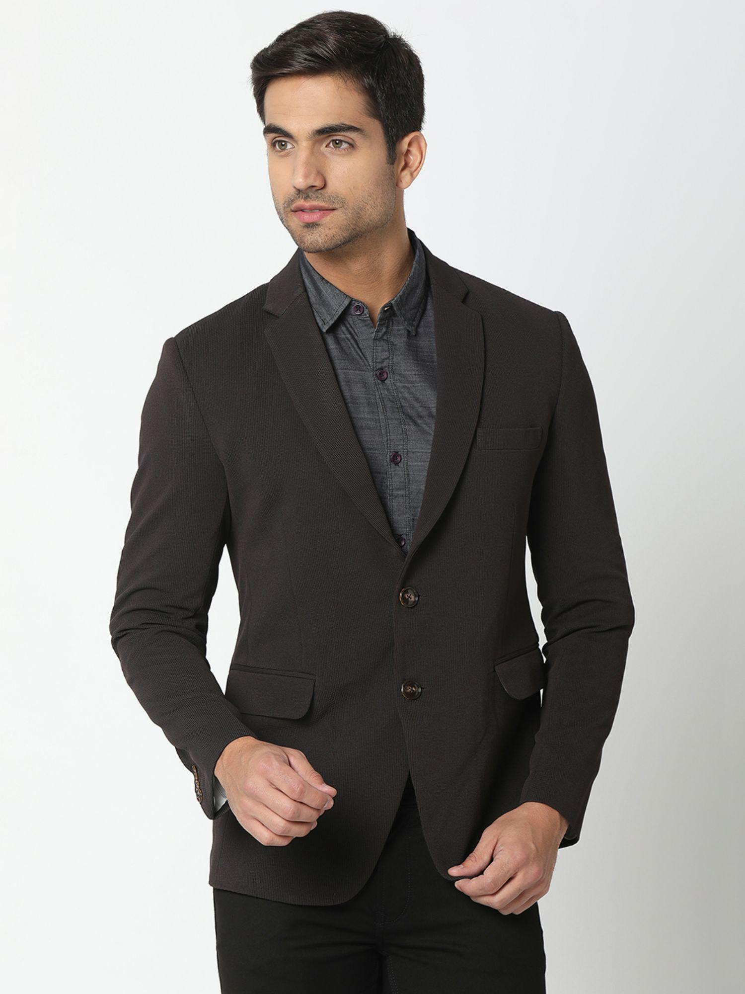men-charcoal-cotton-slim-fit-plain-blazer