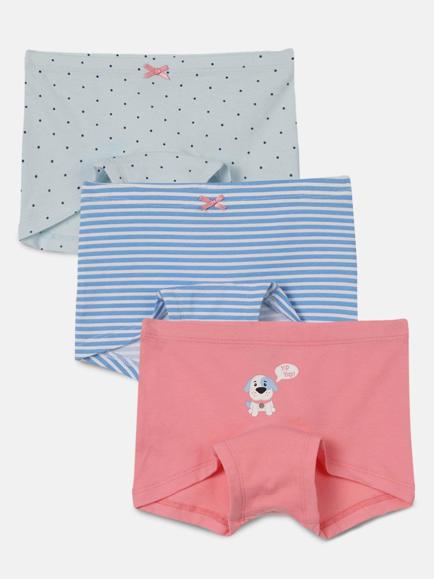 girls-printed-cotton-boxer-grey,-blue-and-pink-(pack-of-3)