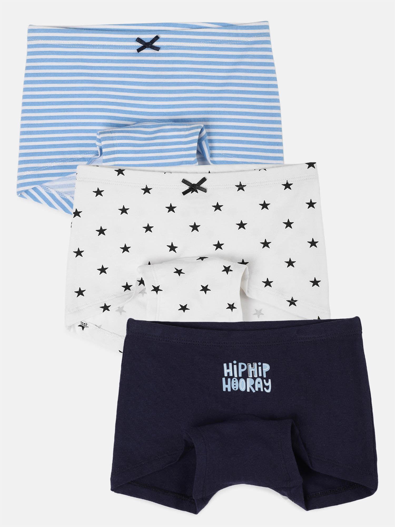 girls-printed-cotton-boxer-blue,-grey-and-navy-(pack-of-3)