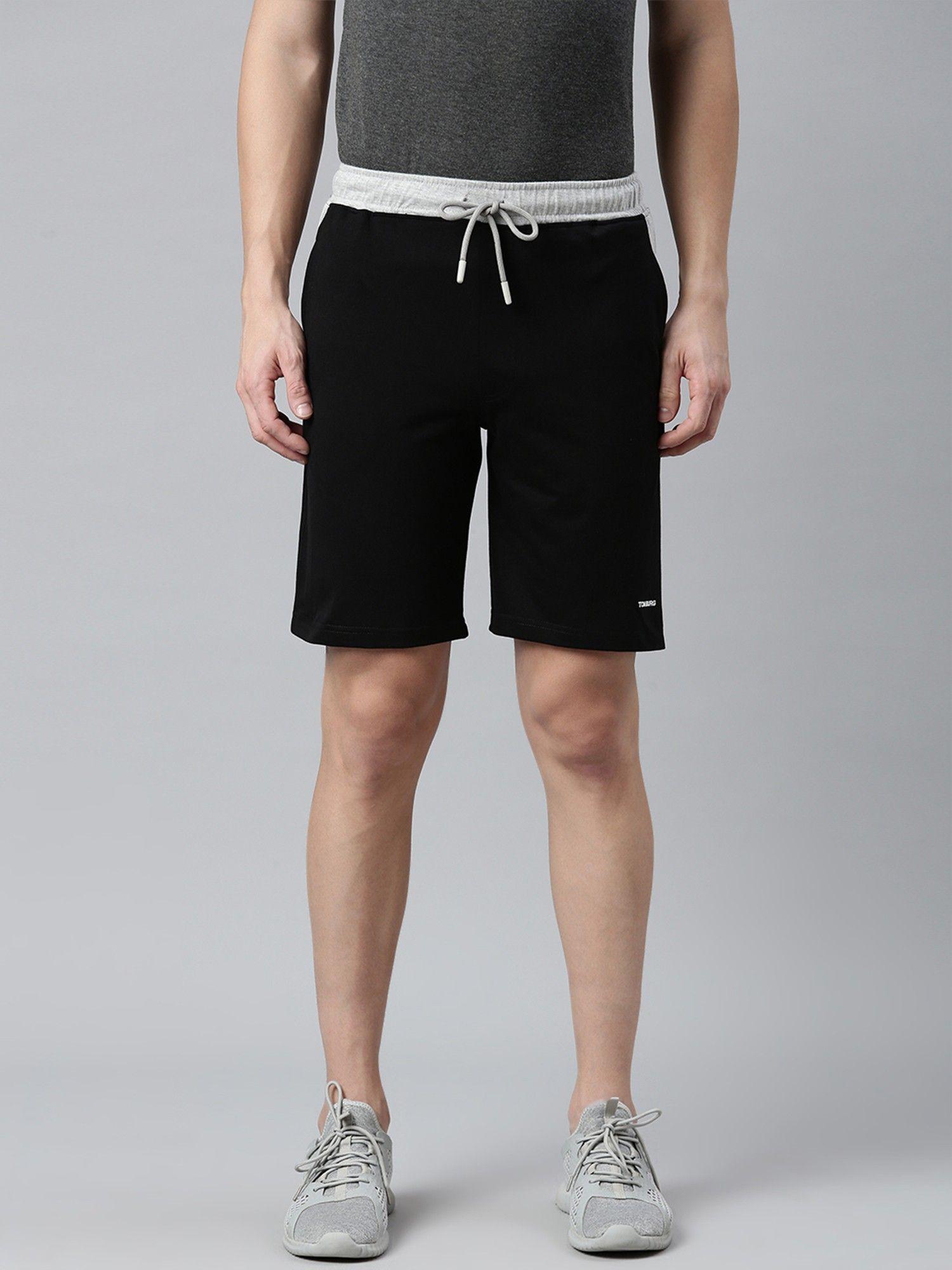 solid-men-black-sports-lounge-shorts