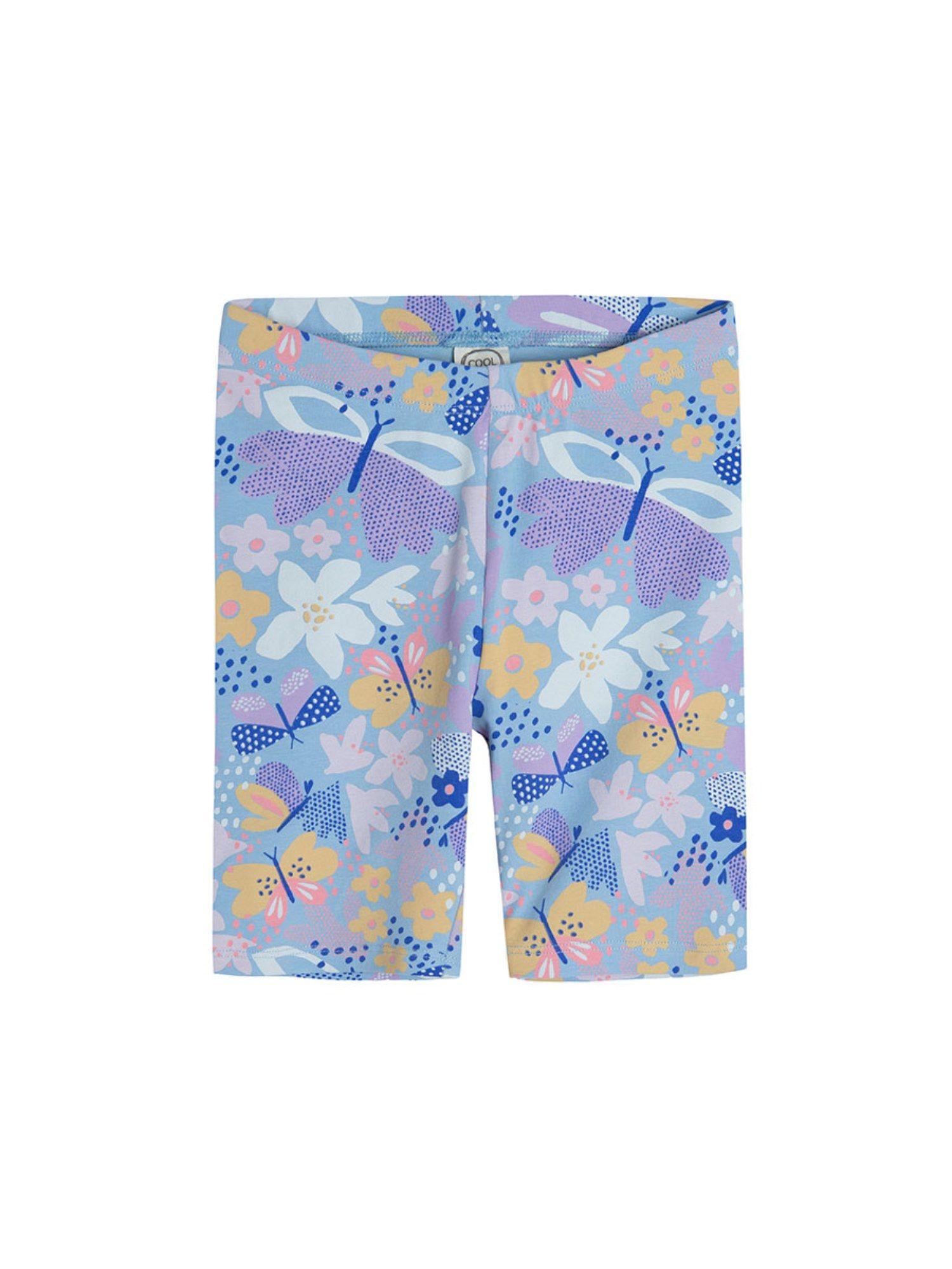 smyk-girls-blue-printed-shorts