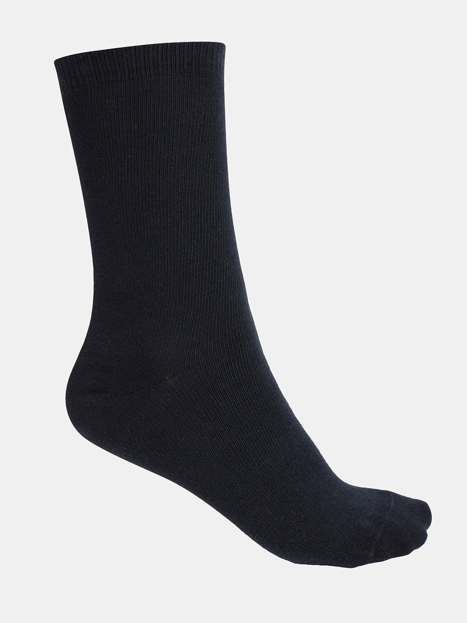 7800-unisex-cotton-nylon-stretch-calf-length-socks---navy
