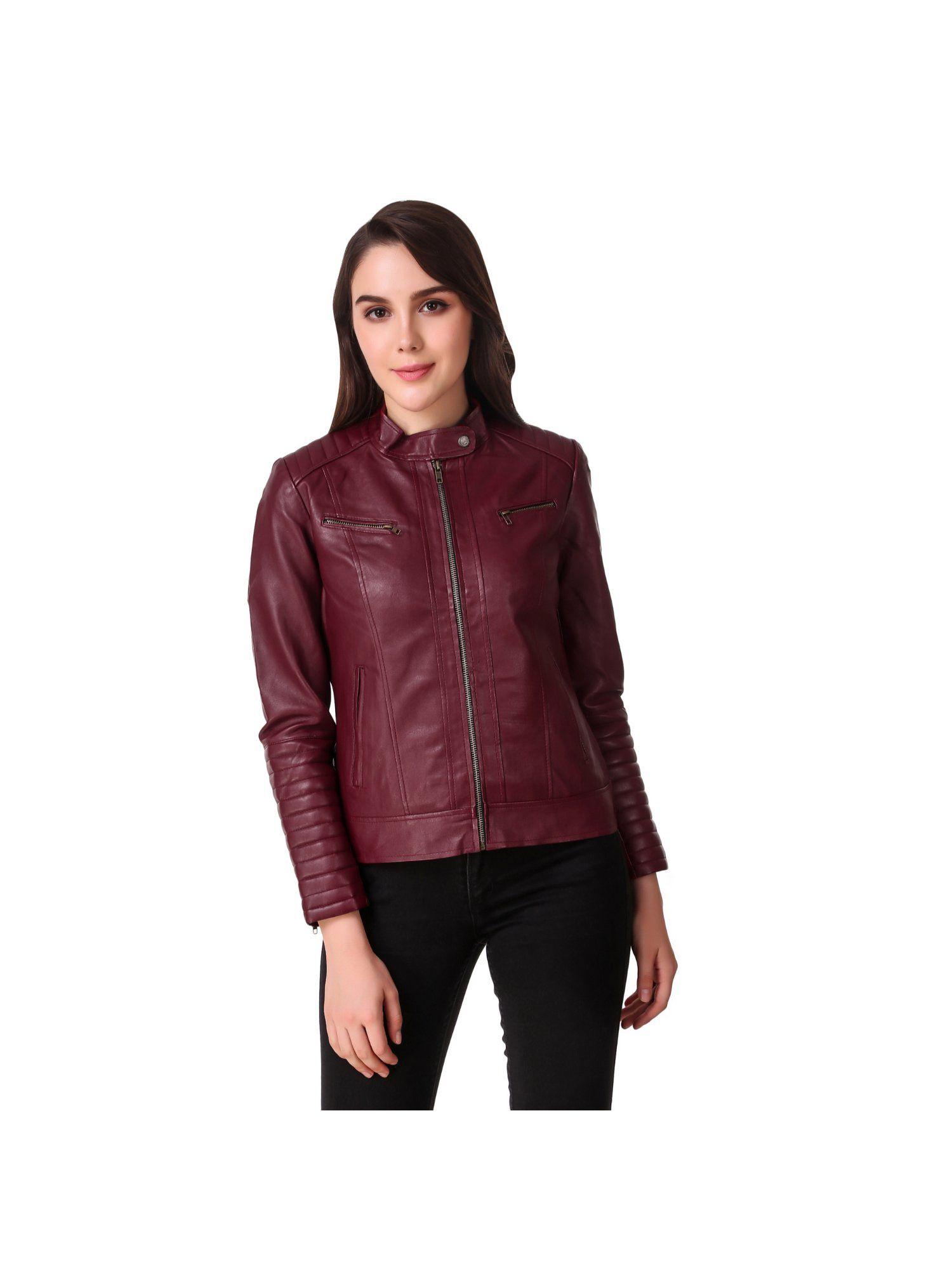 cherry-colour-full-sleeve-solid-jacket-for-woman