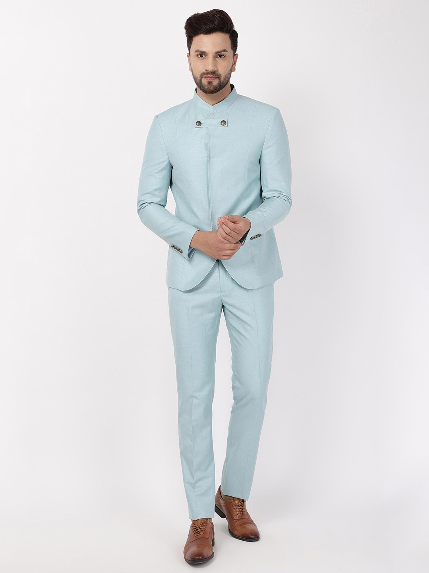 green-slim-fit-formal-suits-(set-of-2)