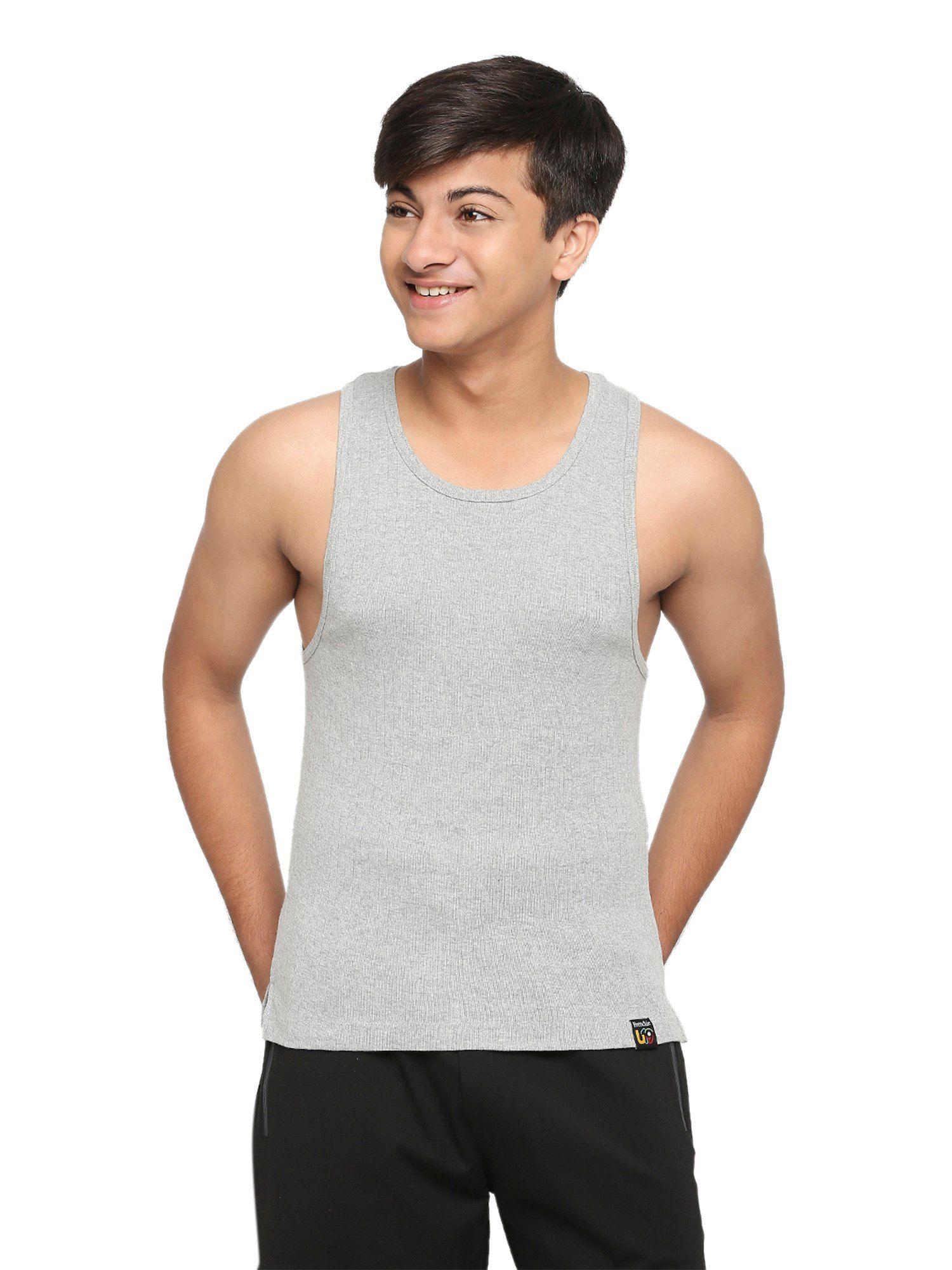 teens-solid-grey-vest