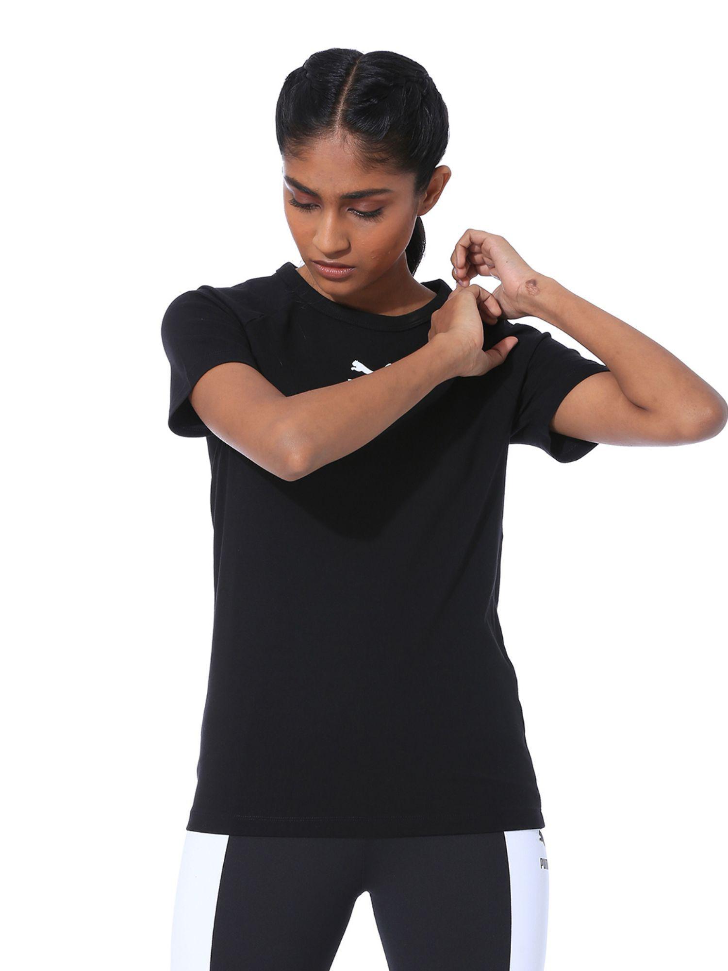 xtg-graphic-short-sleeve-women's-top---black
