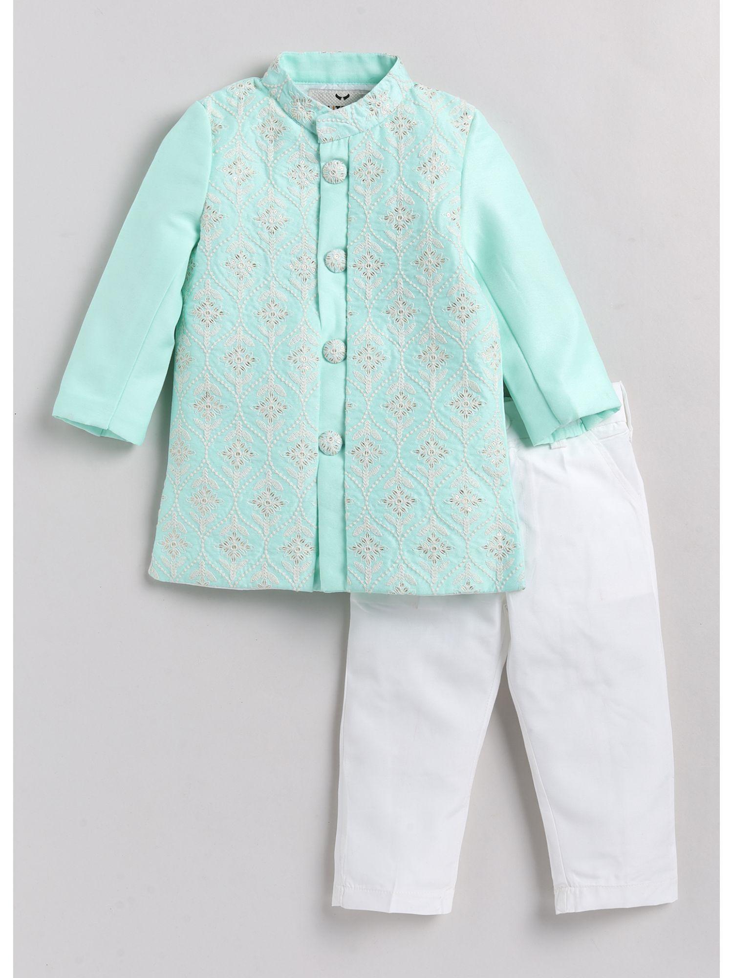 boys-embroidered-green-cotton-silk-sherwani-and-pant-(set-of-2)