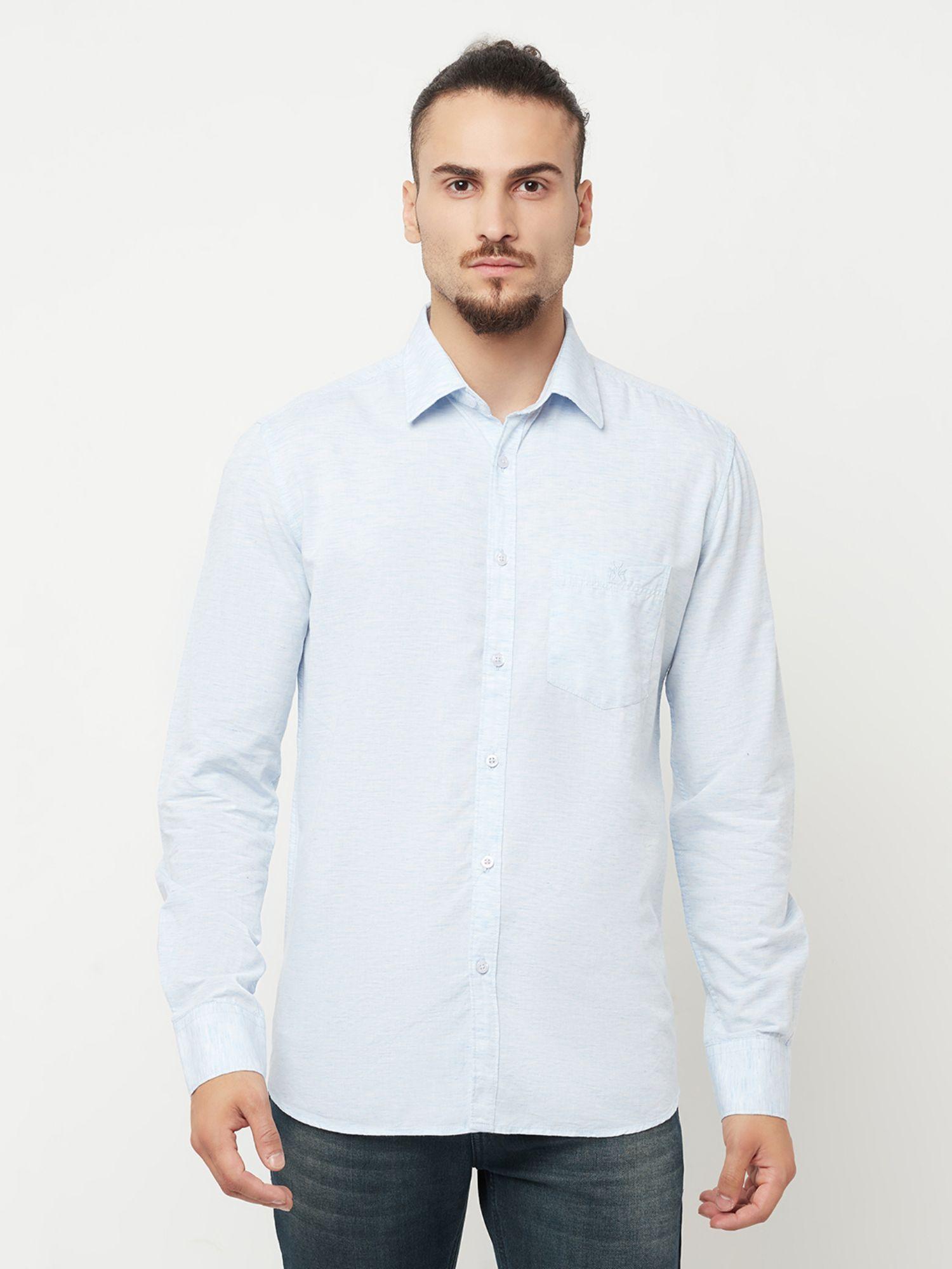 men-blue-solid-casual-shirt