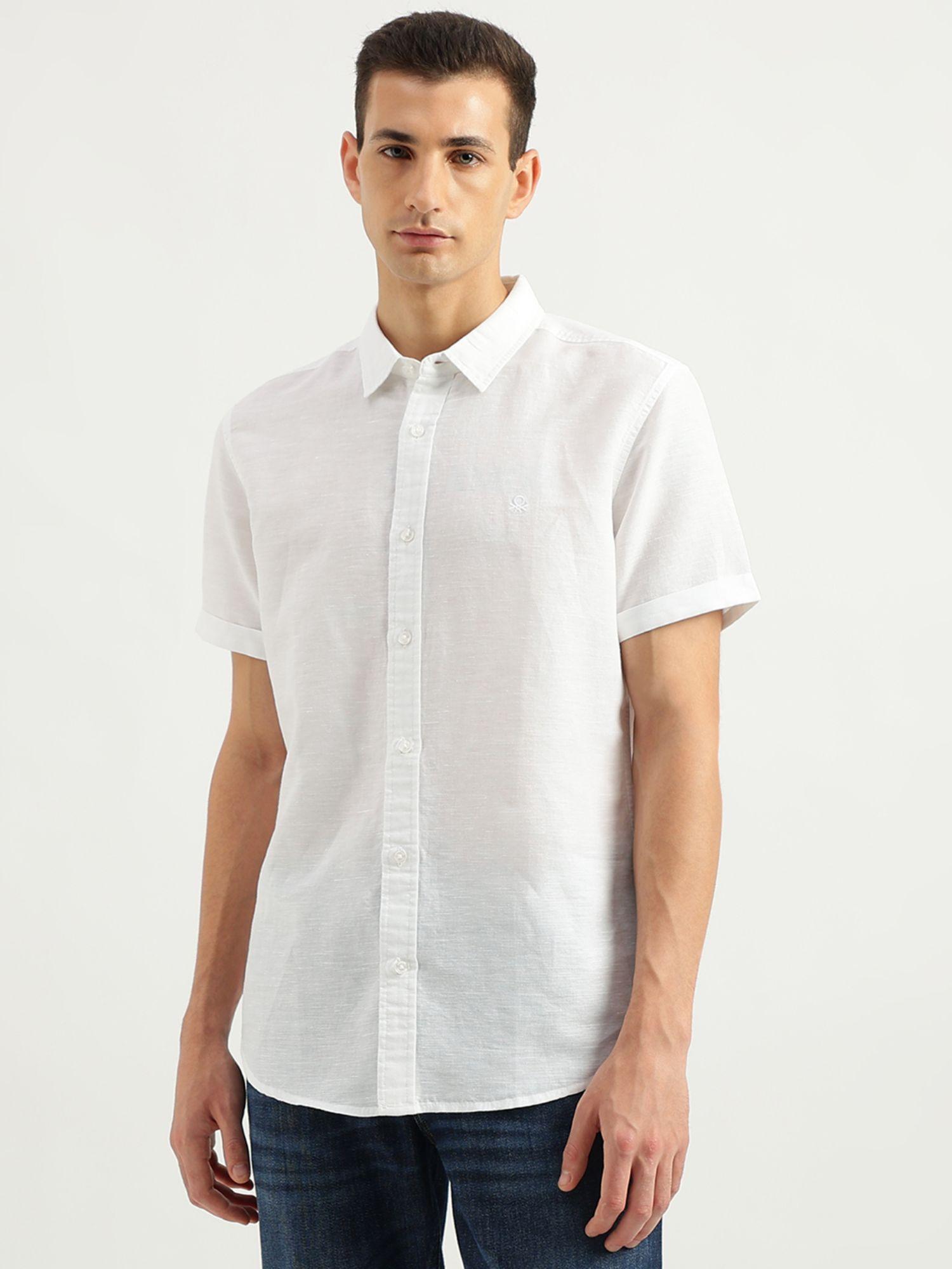 men's-slim-fit-spread-collar-solid-shirt